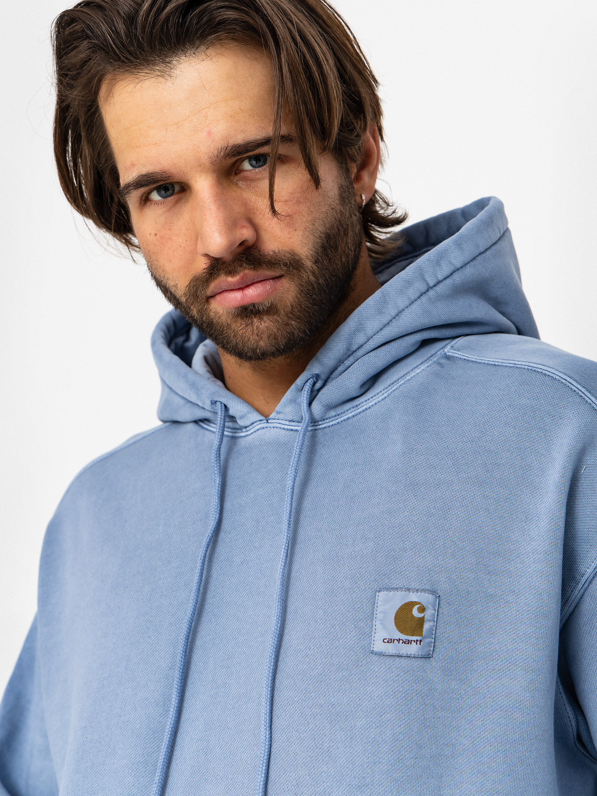 Mikina s kapucňou Carhartt WIP Nelson HD (gentle blue)