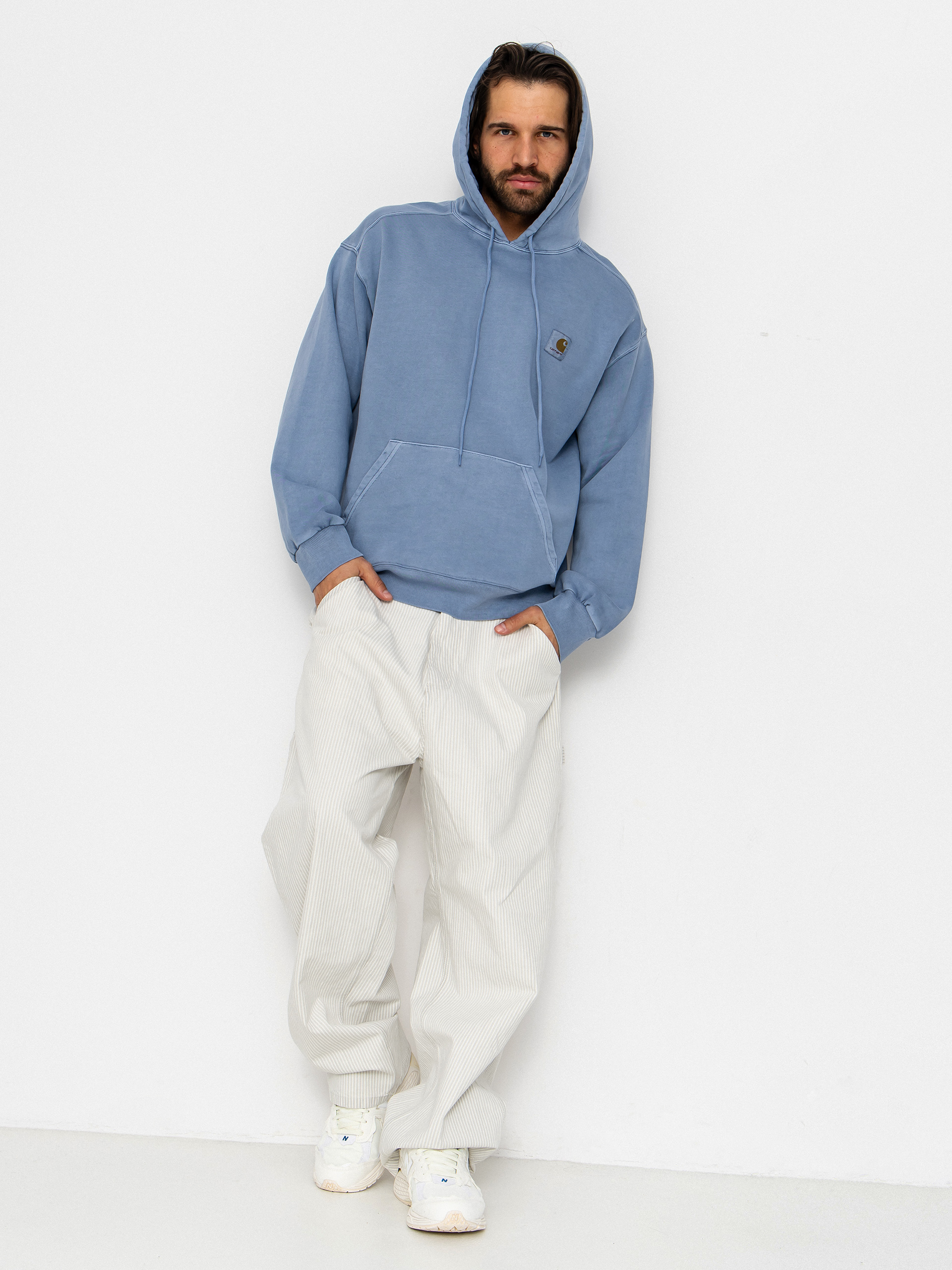 Mikina s kapucňou Carhartt WIP Nelson HD (gentle blue)