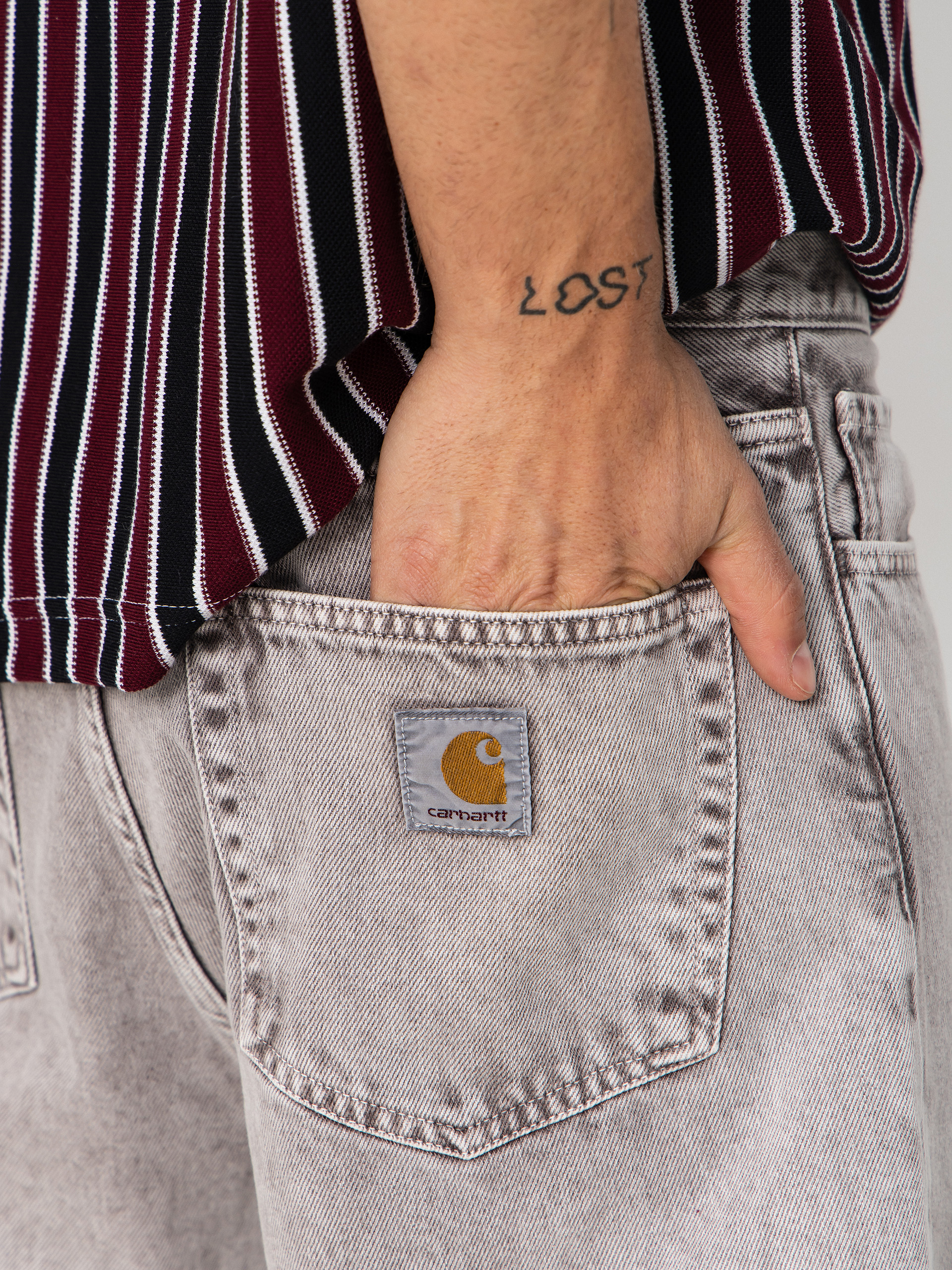 Nohavice Carhartt WIP Landon (shale)