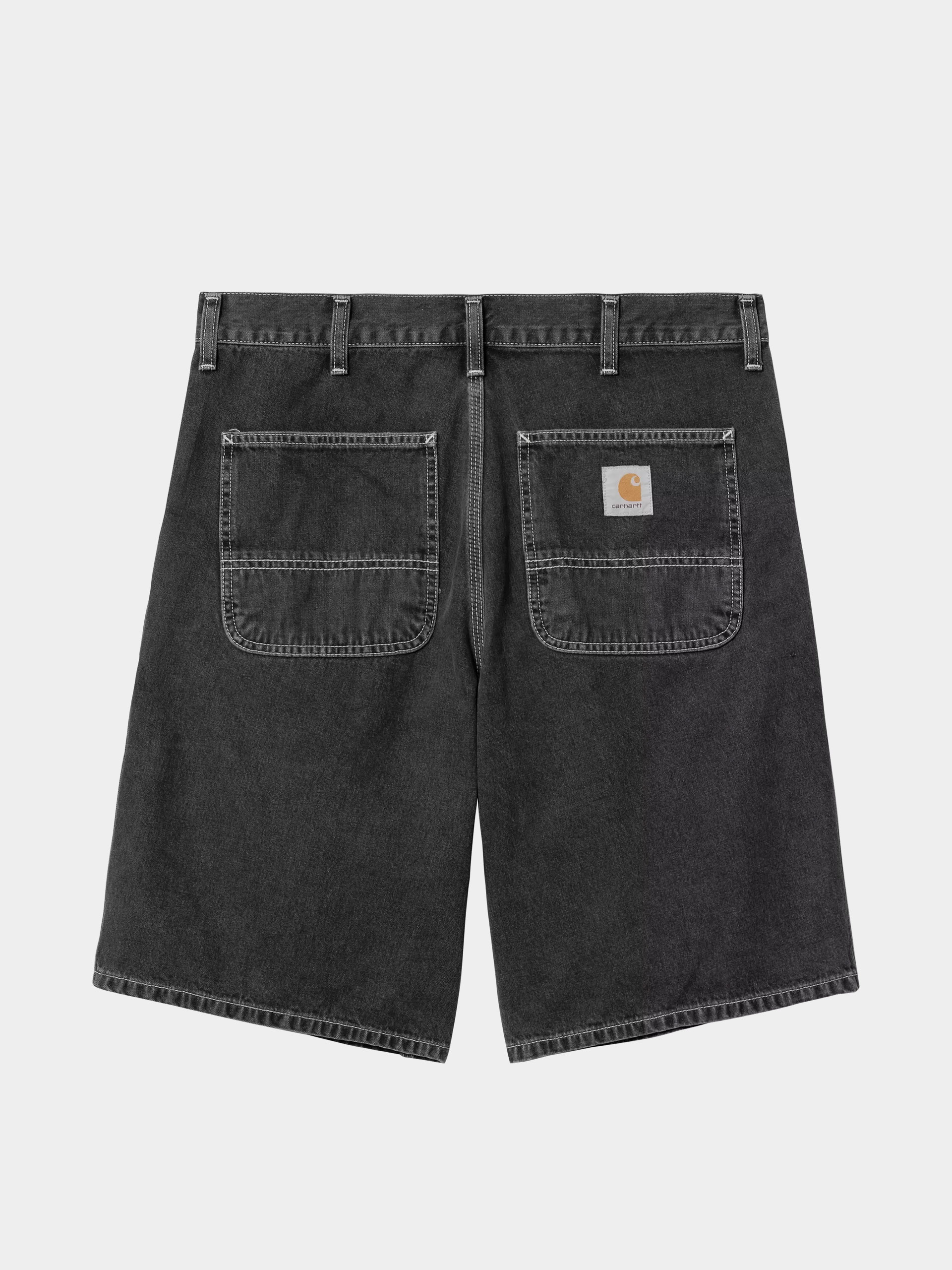 Kraťasy Carhartt WIP Simple (black heavy stone wash)