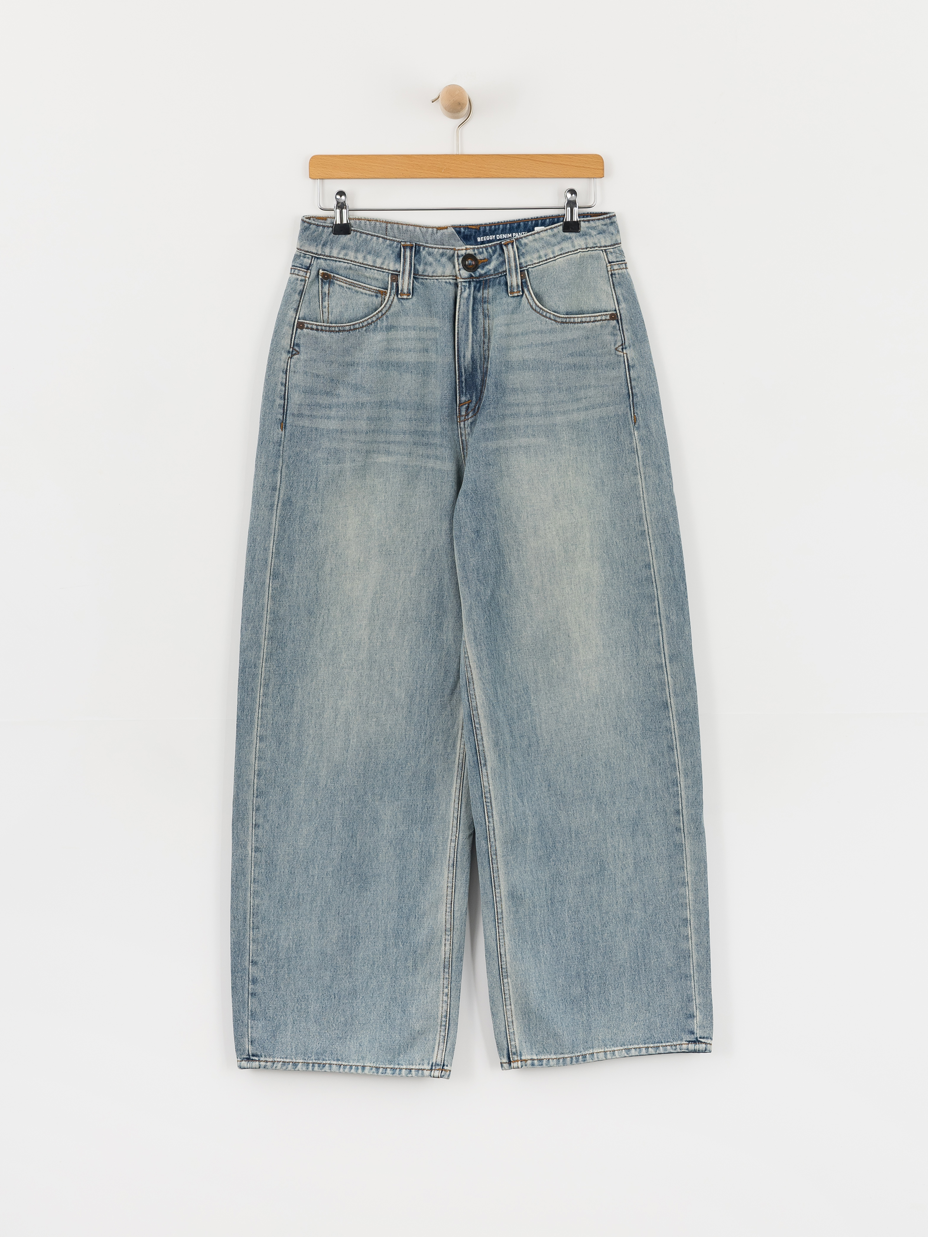 Nohavice Volcom Beeggys Wmn (dusty blue wash)