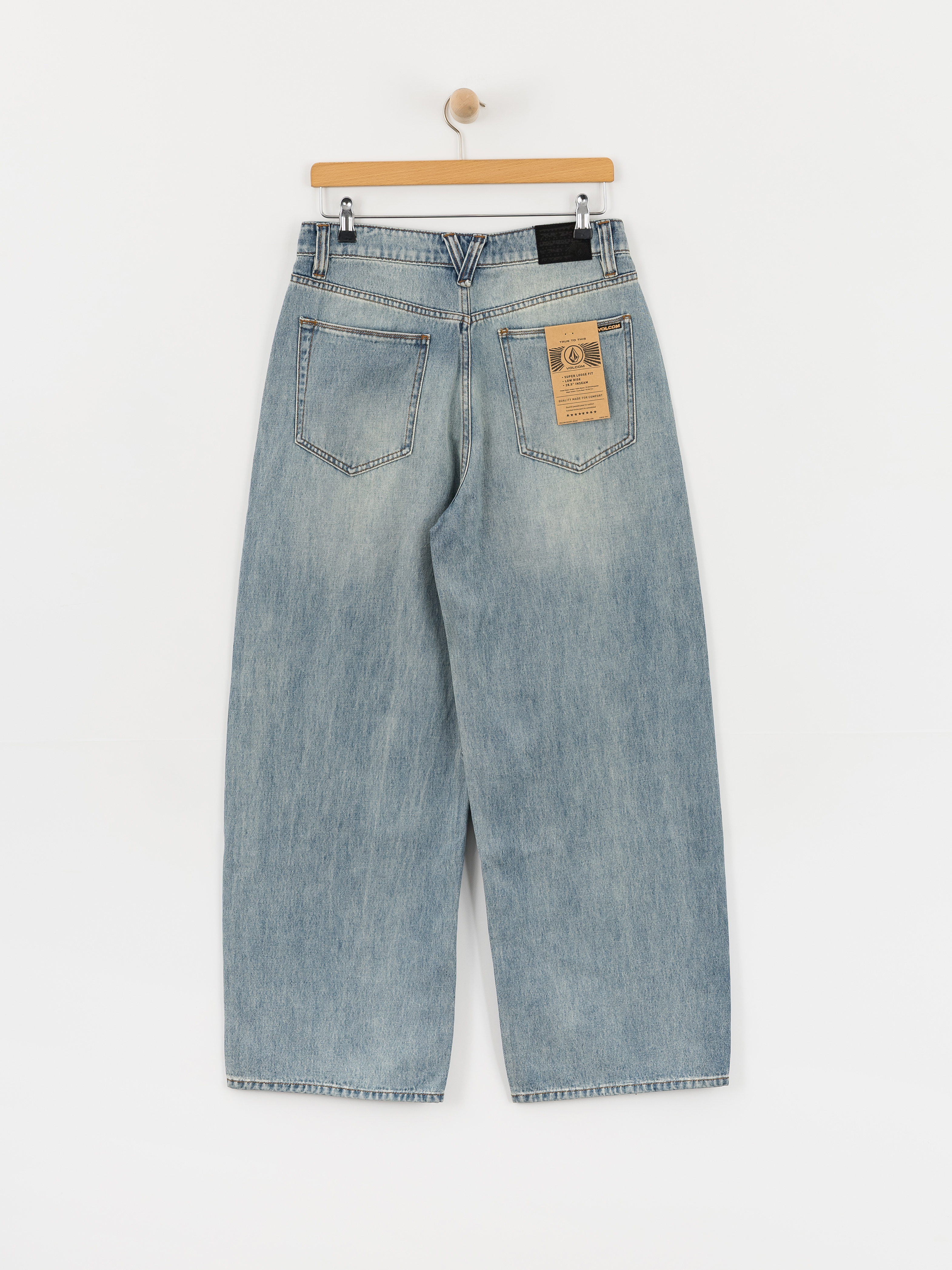 Nohavice Volcom Beeggys Wmn (dusty blue wash)