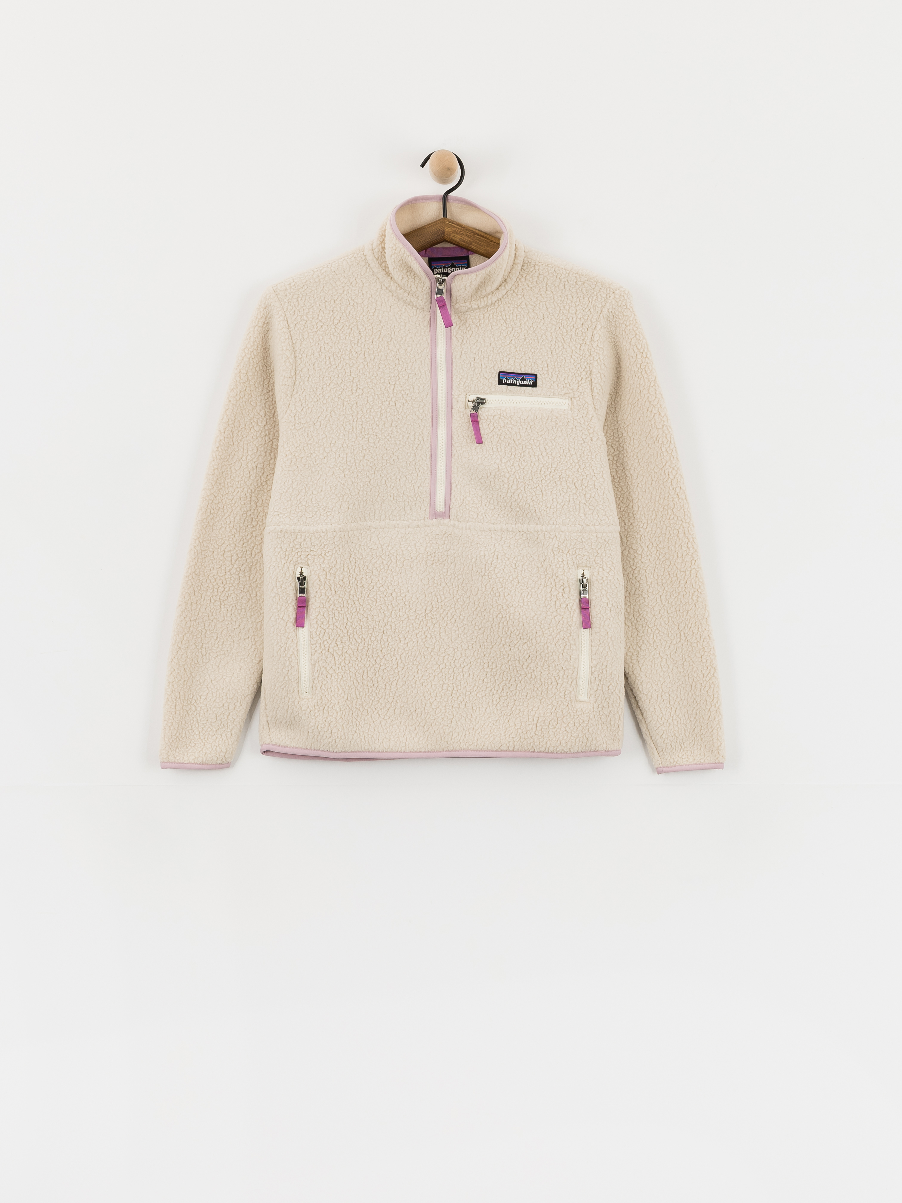 Flísová mikina Patagonia Retro Pile Marsupial Wmn (dark natural)