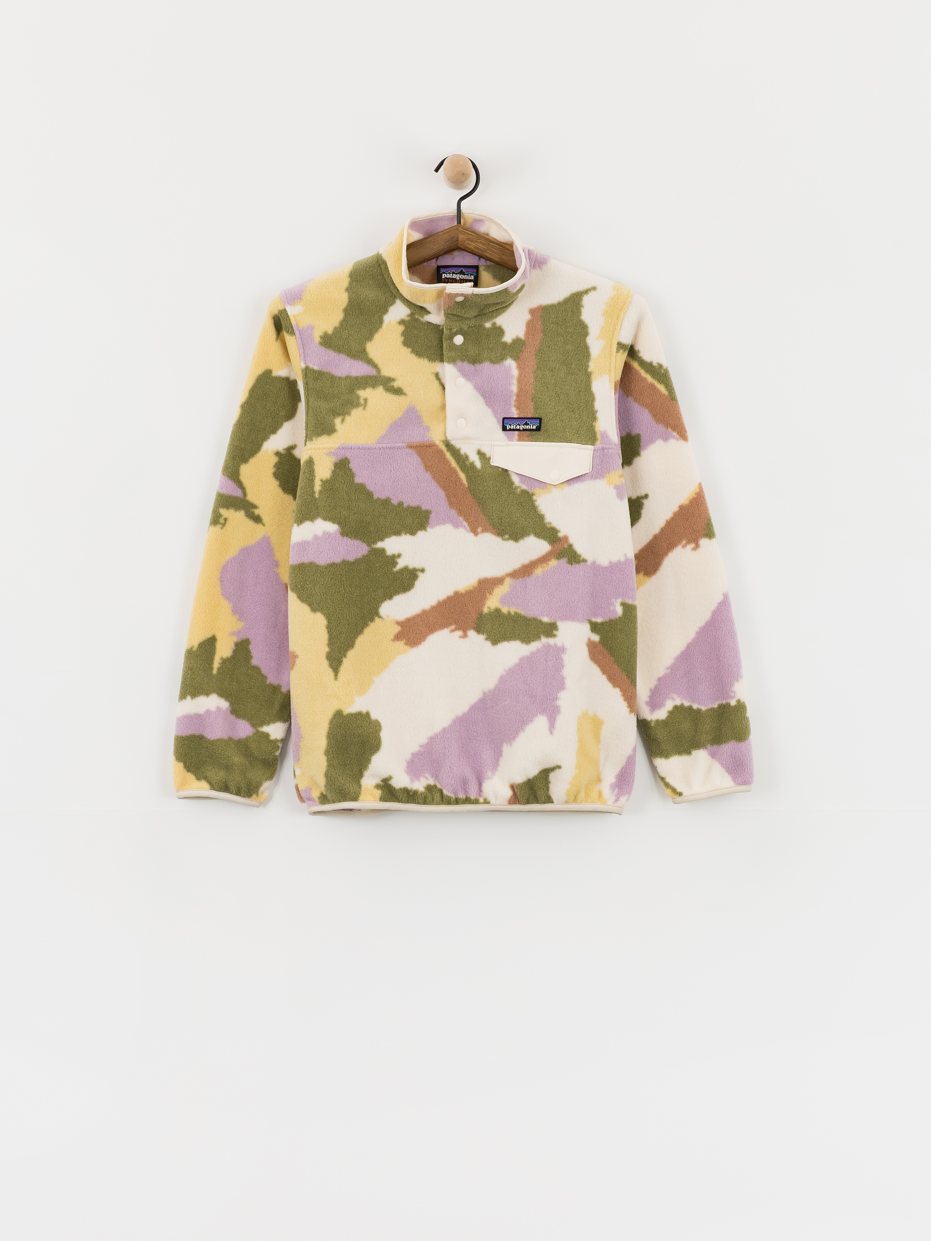 Flísová mikina Patagonia Lightweight Synchilla Snap T Wmn (sunshine/natural)