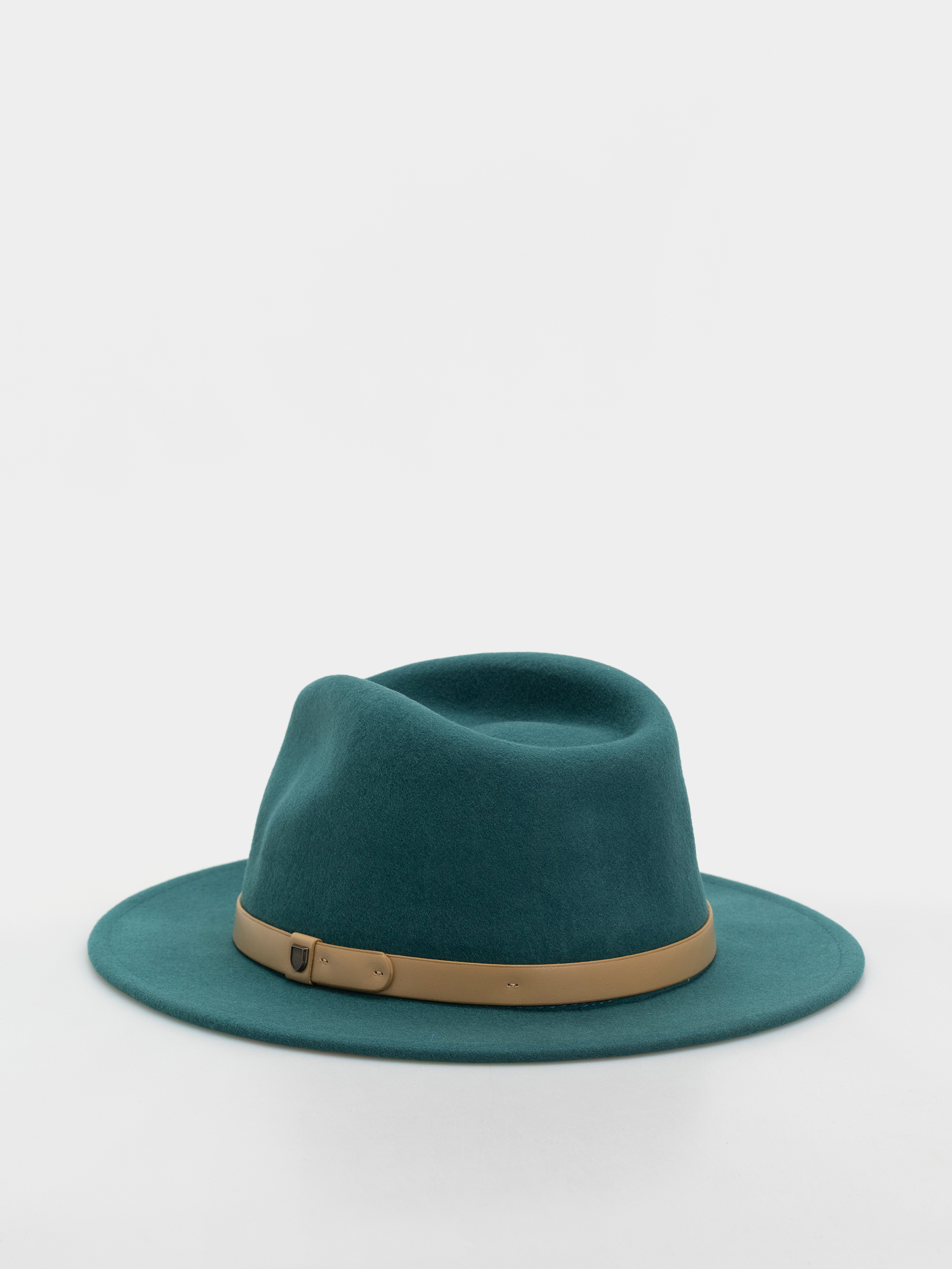 Klobúk Brixton Messer Fedora (transformative teal)