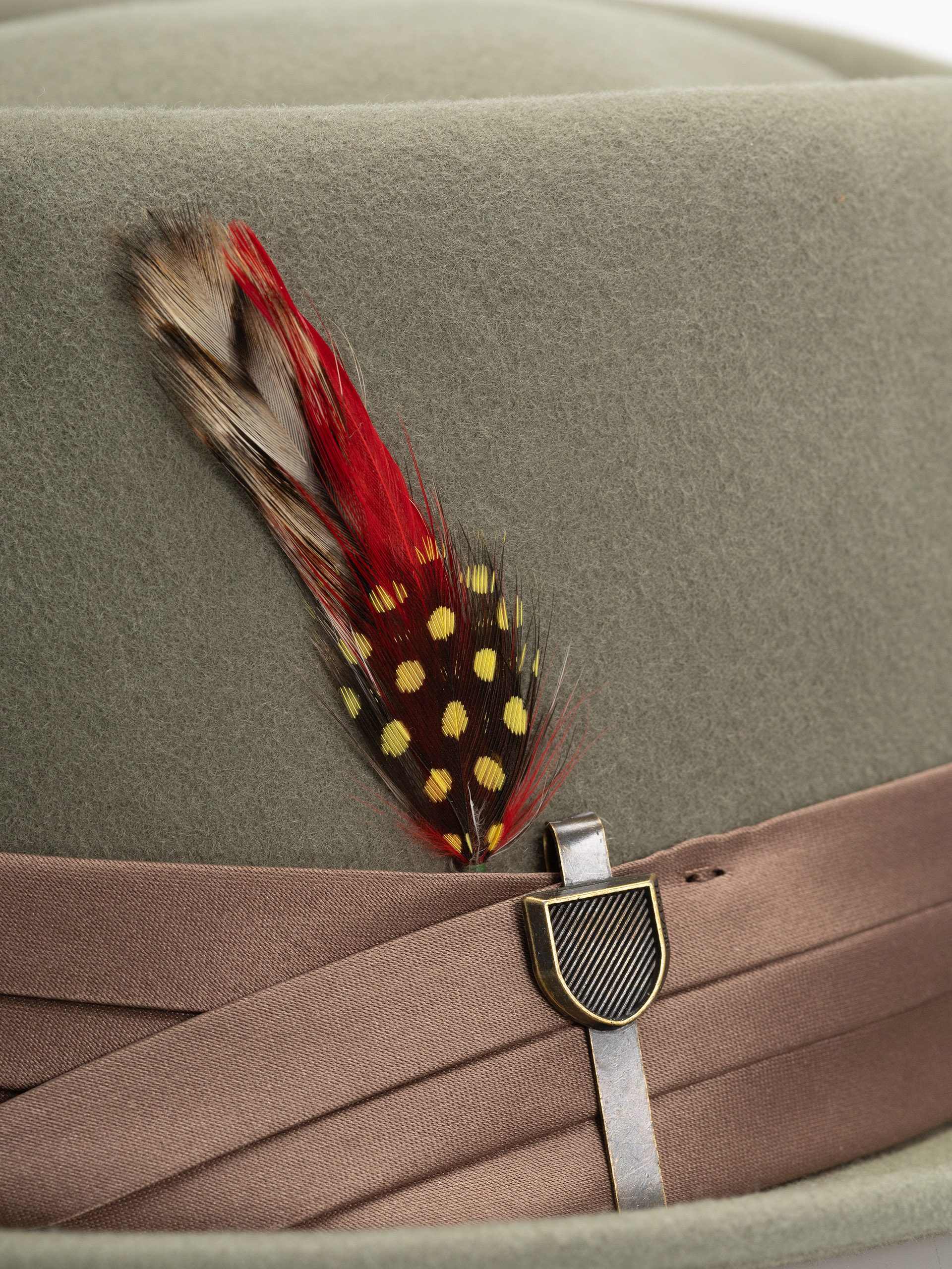 Klobúk Brixton Stout Pork Pie (olive surplus/bronze)