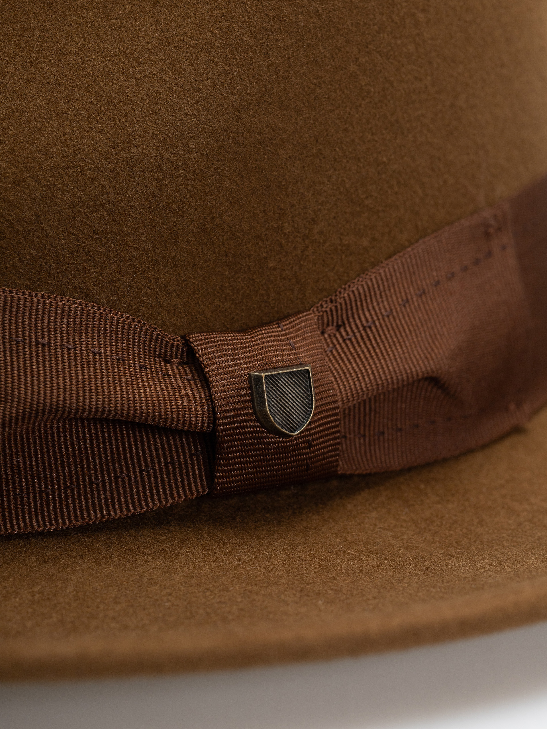 Klobúk Brixton Swindle Convertabrim Fedora (coffee/light brown)
