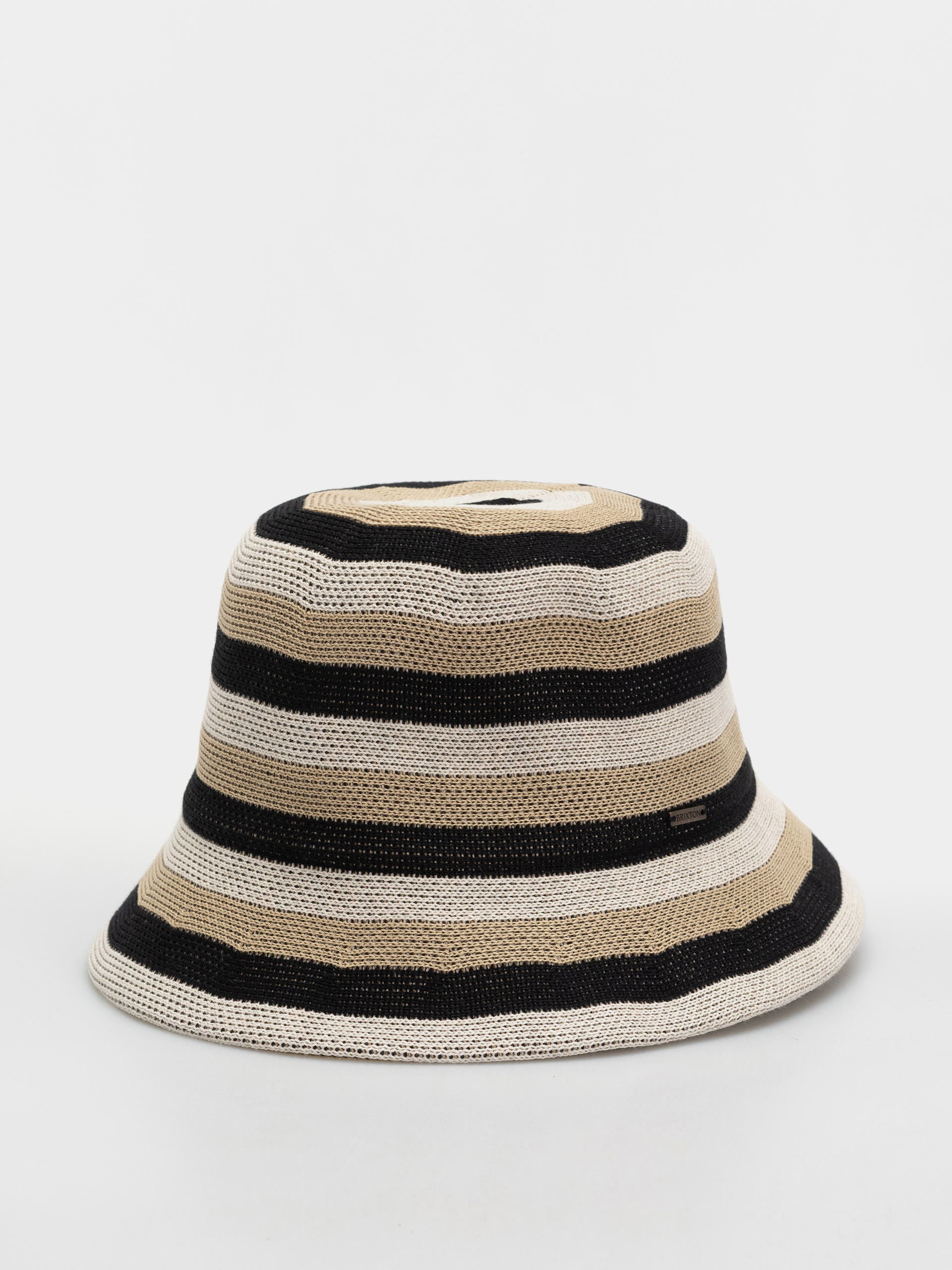 Klobúk Brixton Lisboa Knit Packable Bucket Ha Wmn (black/sand/whitecap)