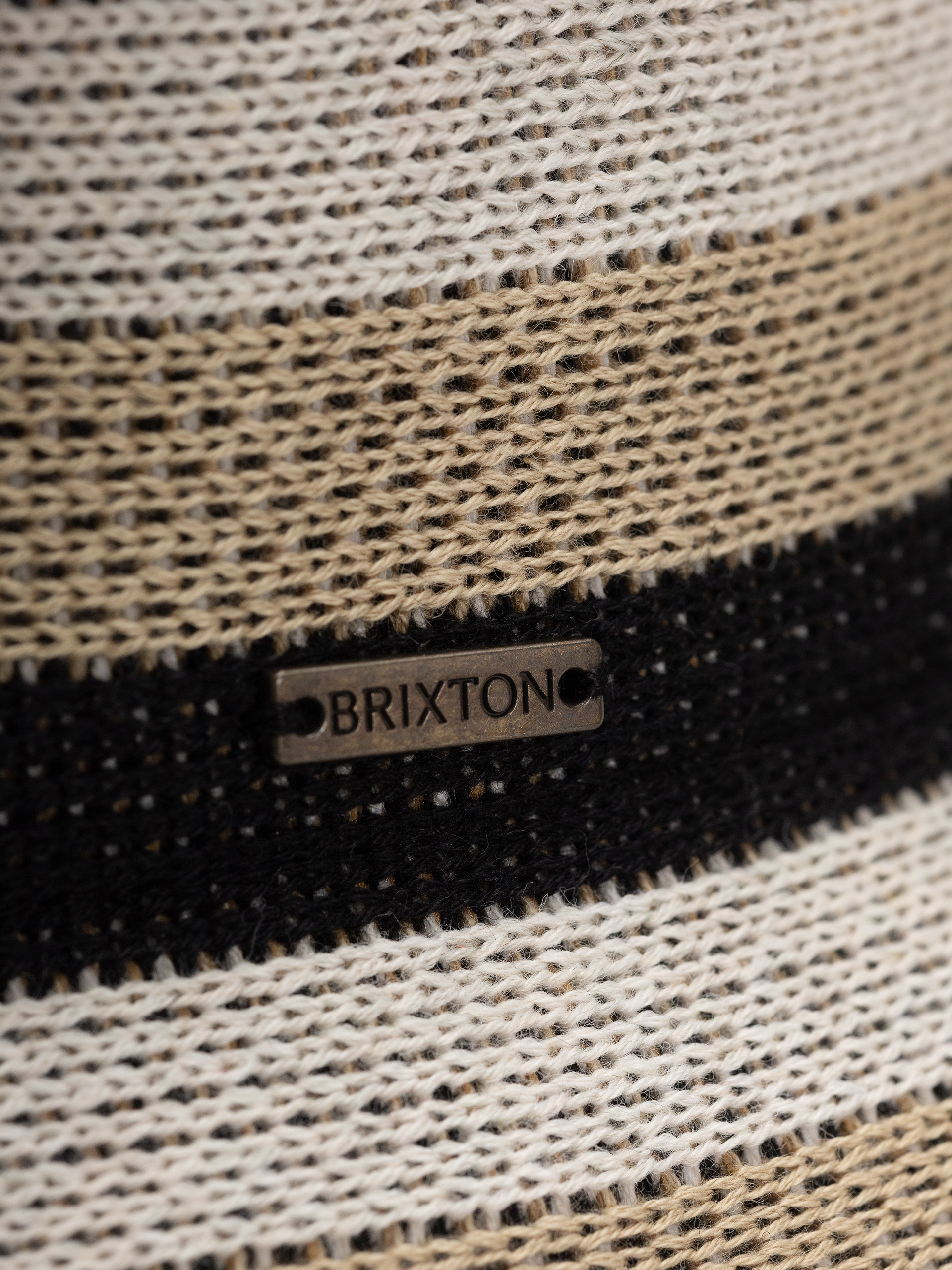 Klobúk Brixton Lisboa Knit Packable Bucket Ha Wmn (black/sand/whitecap)