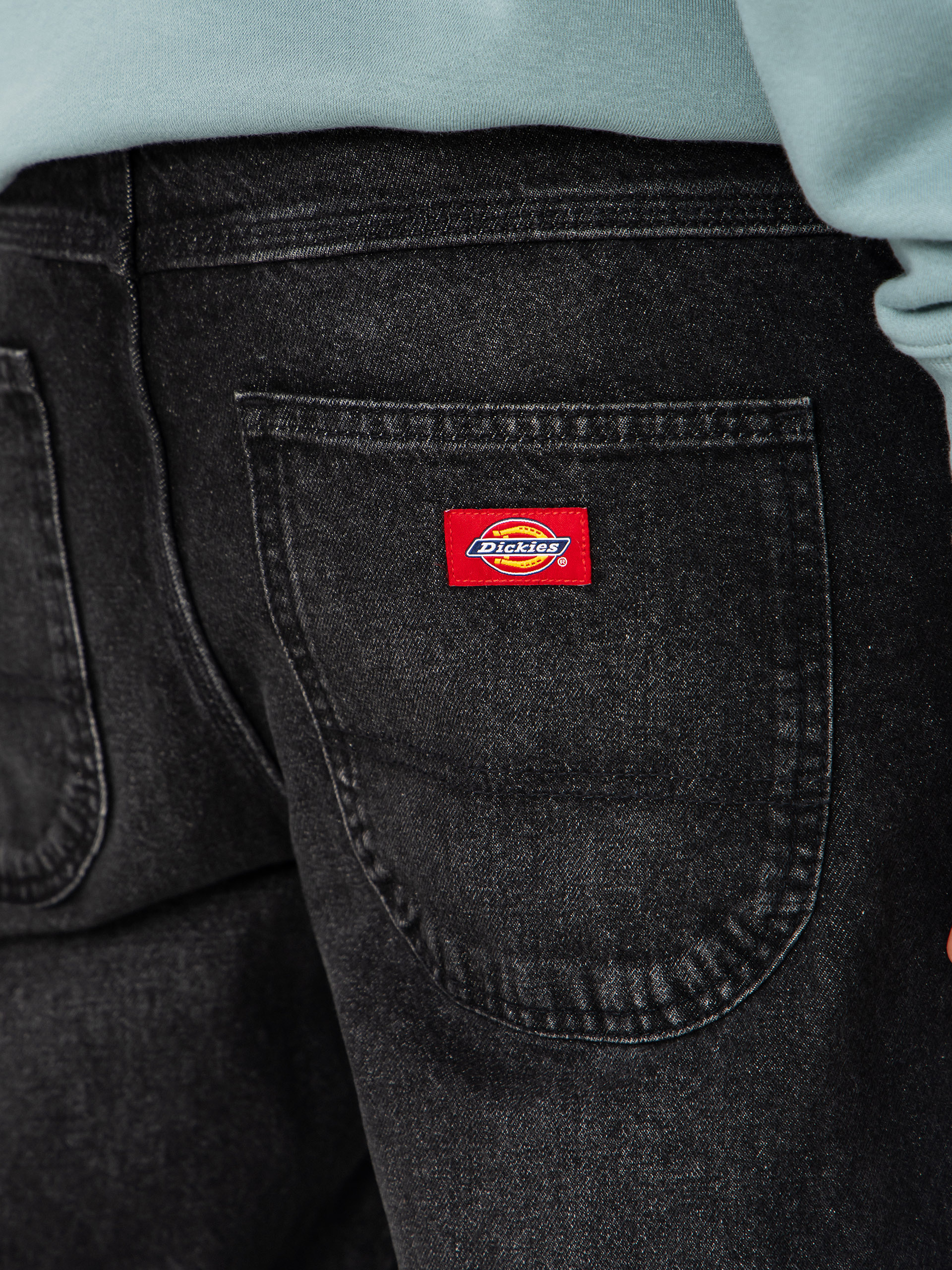 Nohavice Dickies 954 Relaxed Straight Work (black wash faded)