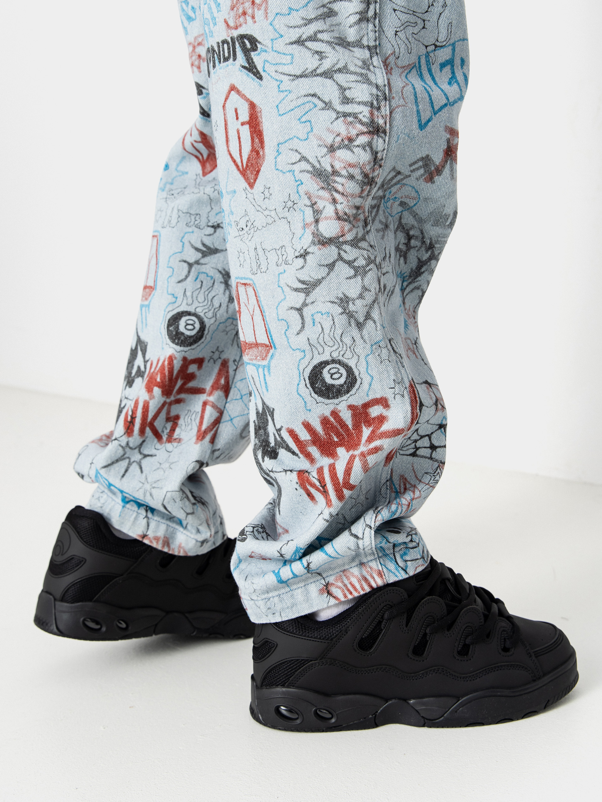 Nohavice RipNDip Marker Wide Fit (light wash denim)
