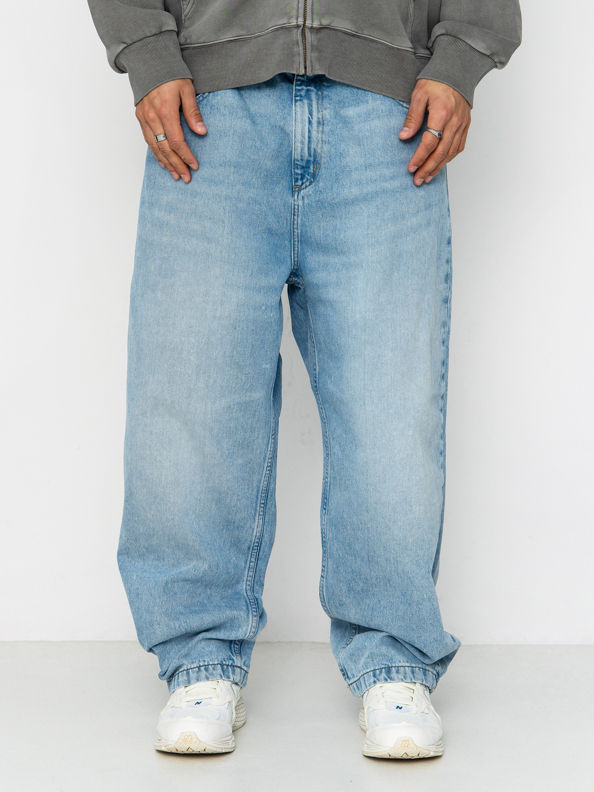 Nohavice Carhartt WIP Brandon (blue heavy worn bleached)