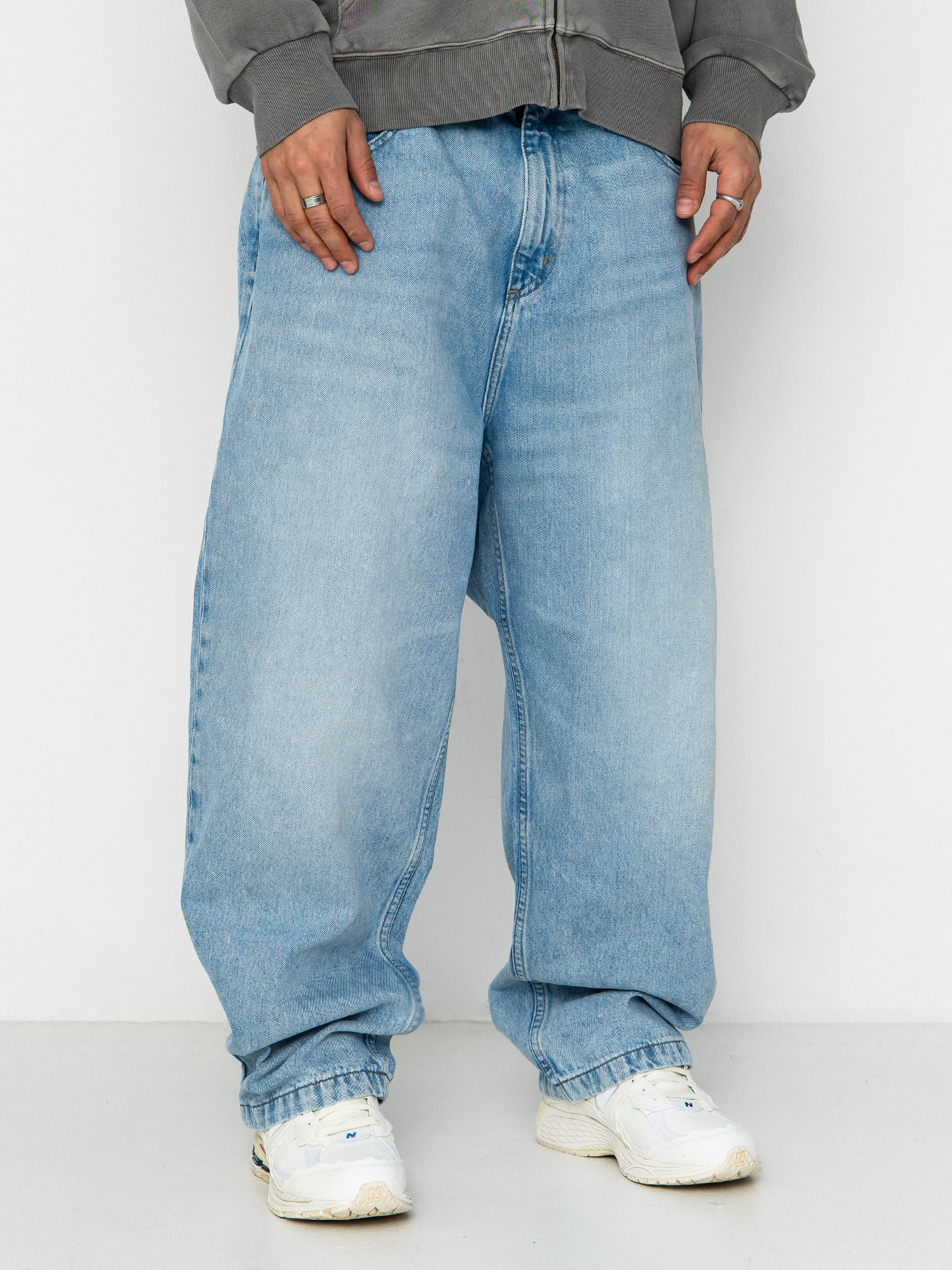Nohavice Carhartt WIP Brandon (blue heavy worn bleached)
