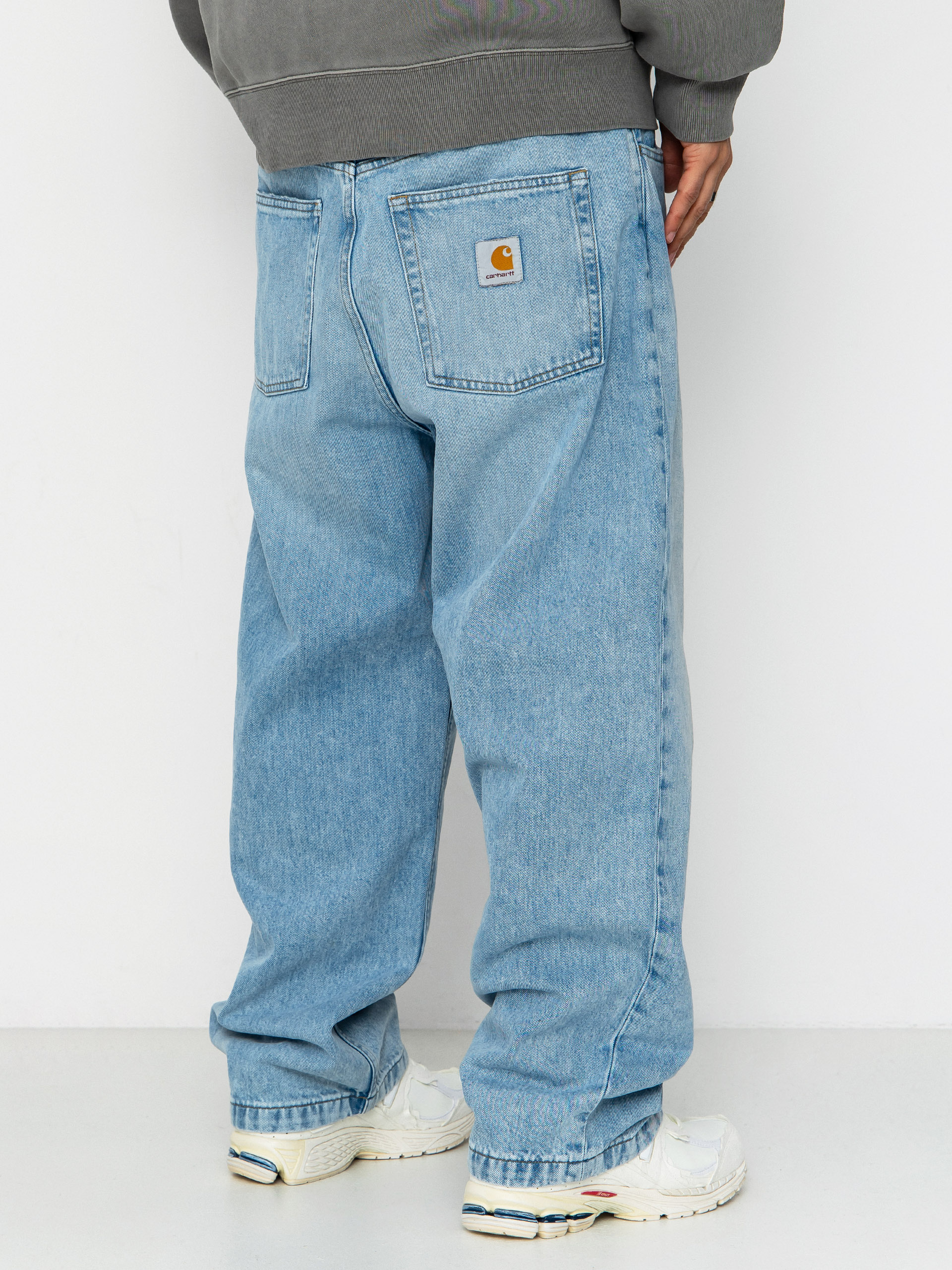 Nohavice Carhartt WIP Brandon (blue heavy worn bleached)