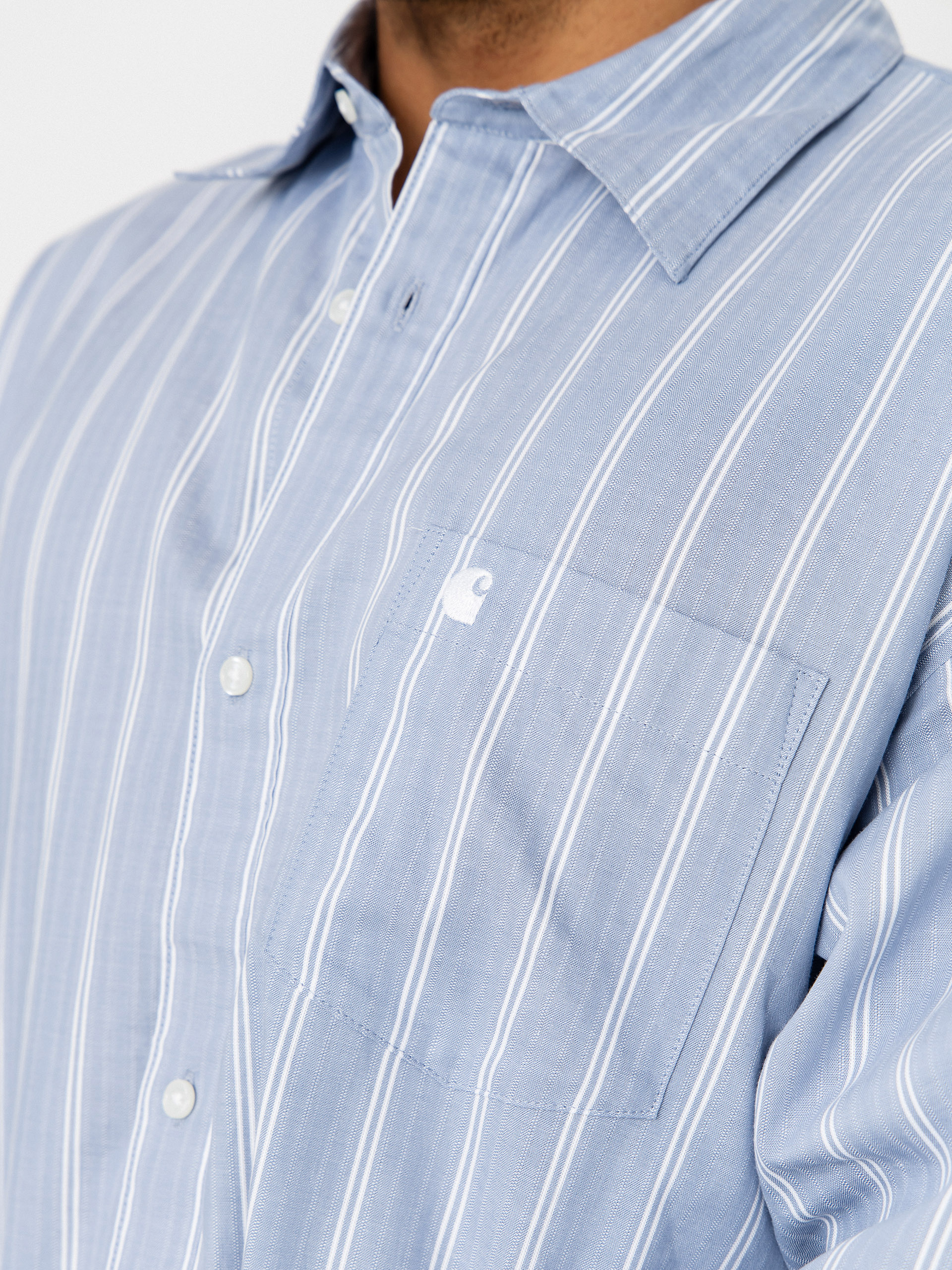 Košeľa Carhartt WIP Beale (beale stripe/gentle blue/white)