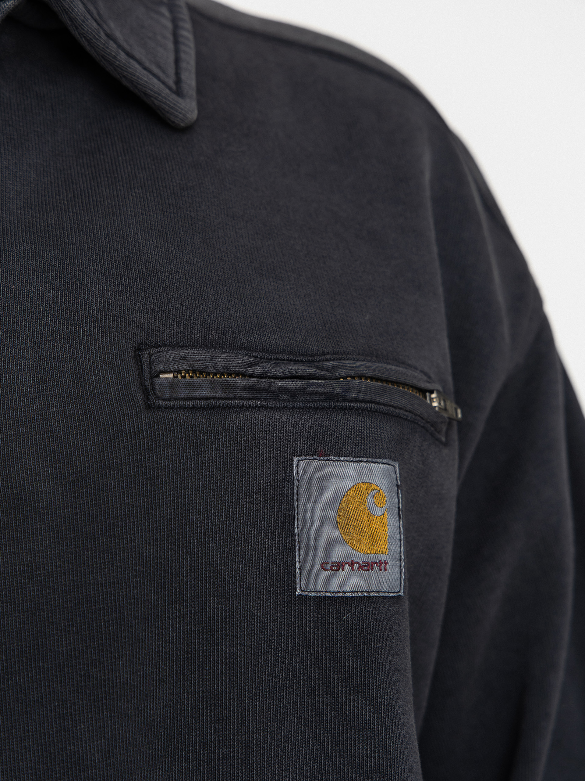 Mikina Carhartt WIP Half Zip Detroit (black)