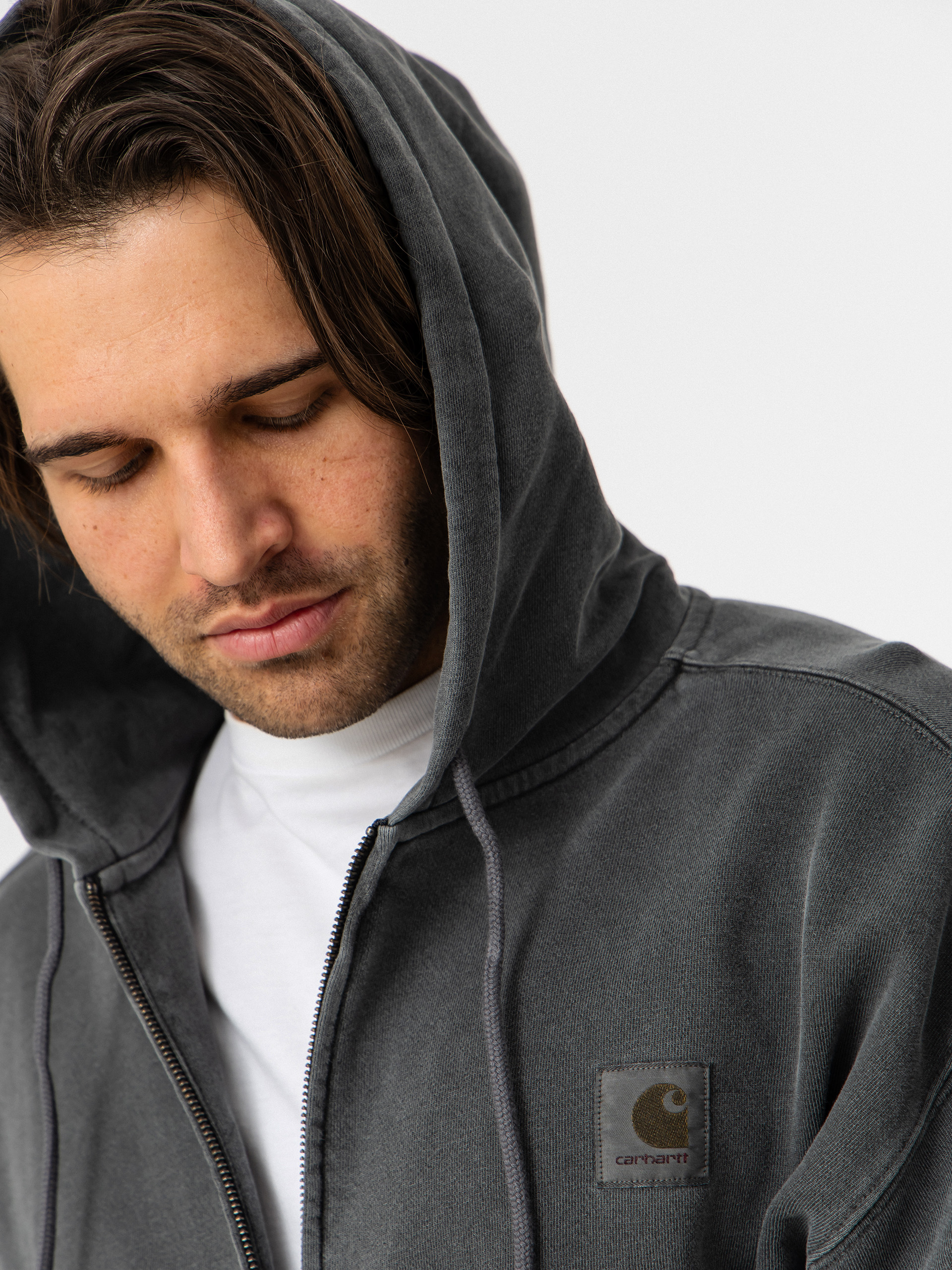 Mikina s kapucňou Carhartt WIP Nelson ZHD (black)