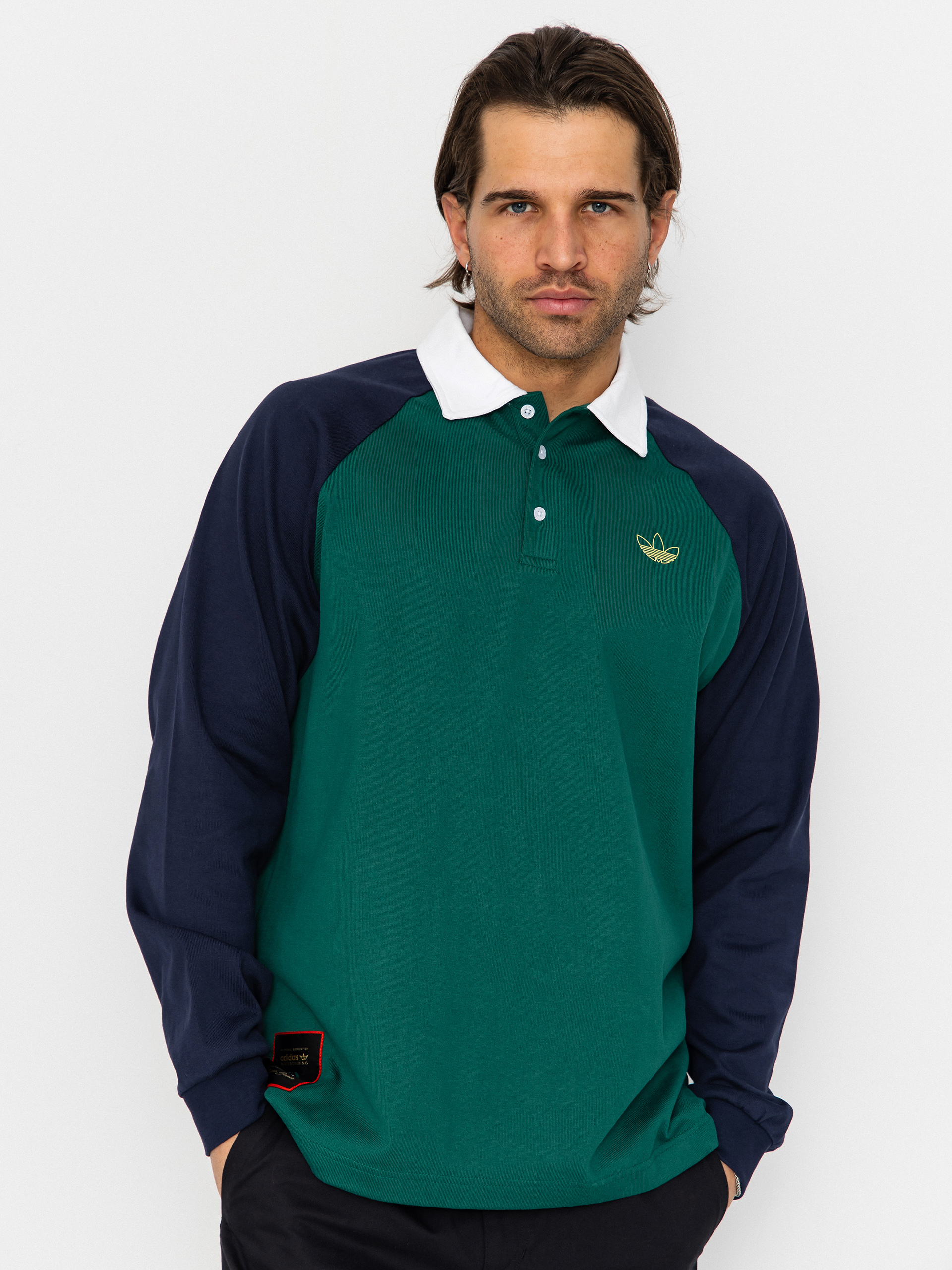 Triko adidas Tyshawn Rugby (cgreen/legink)