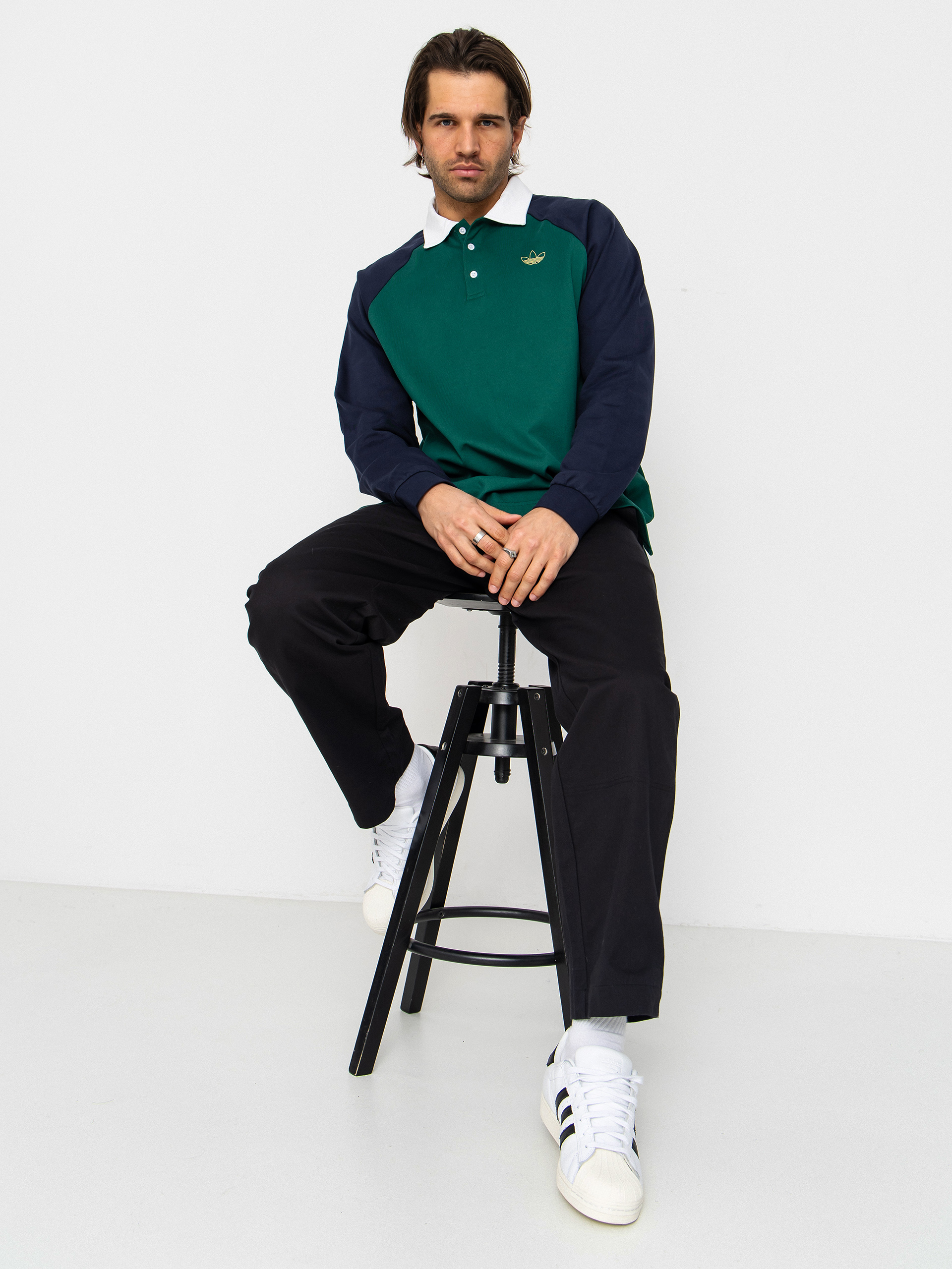 Triko adidas Tyshawn Rugby (cgreen/legink)