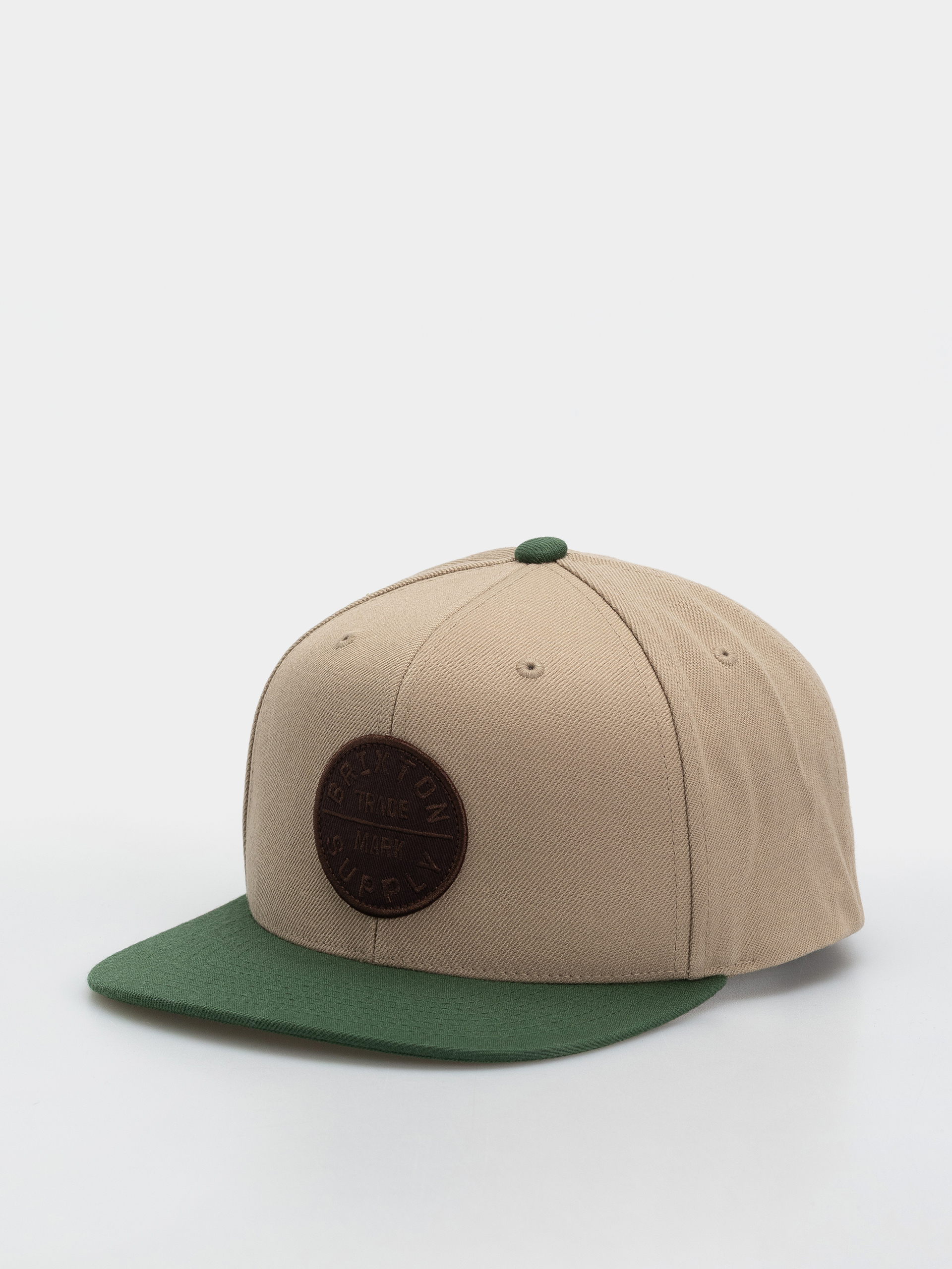 Šiltovka Brixton Oath Iii Snapback (khaki/primal green)
