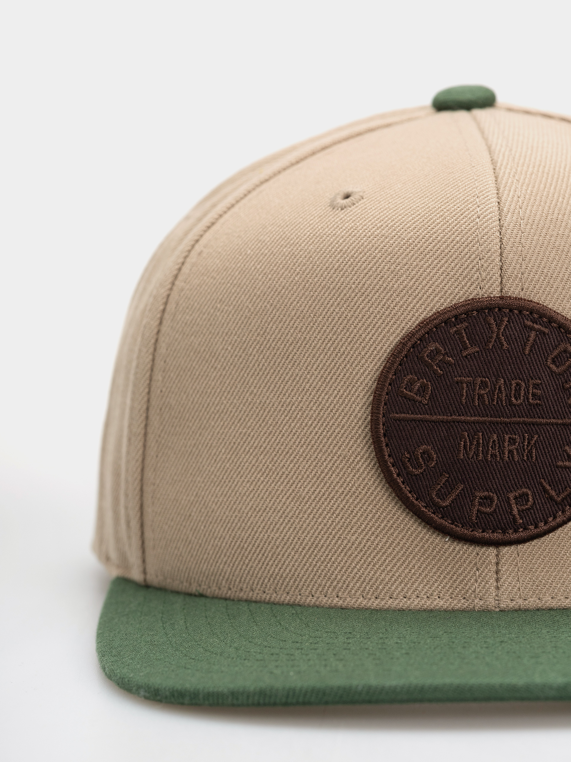 Šiltovka Brixton Oath Iii Snapback (khaki/primal green)