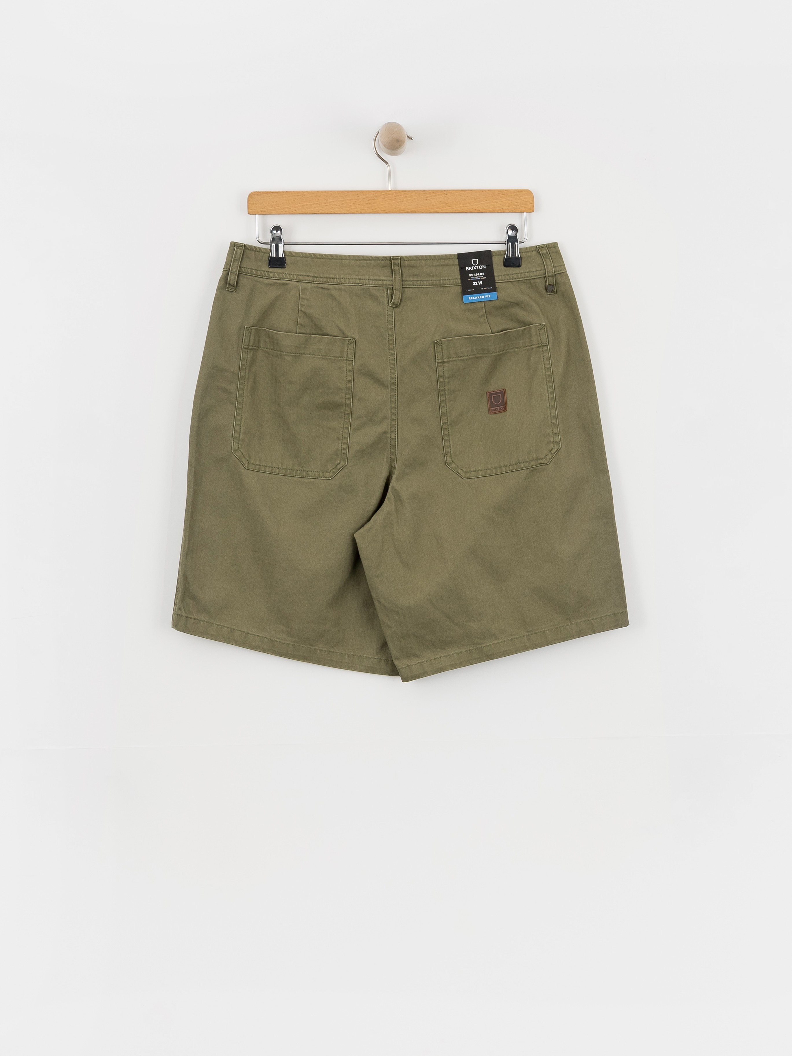 Kraťasy Brixton Surplus Vw Herringbone (washed olive green)