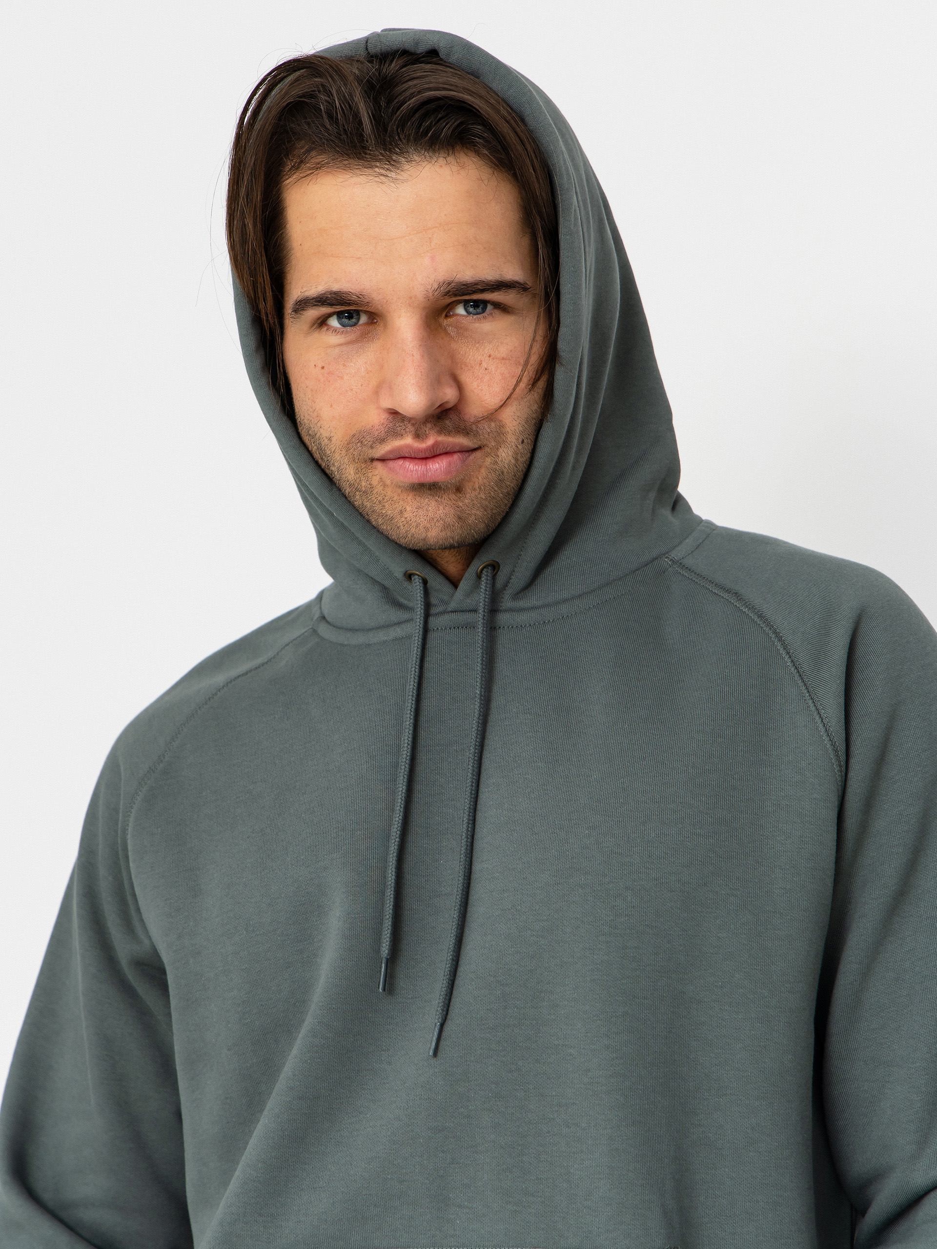 Mikina s kapucňou Carhartt WIP Chase HD (velvet green/gold)