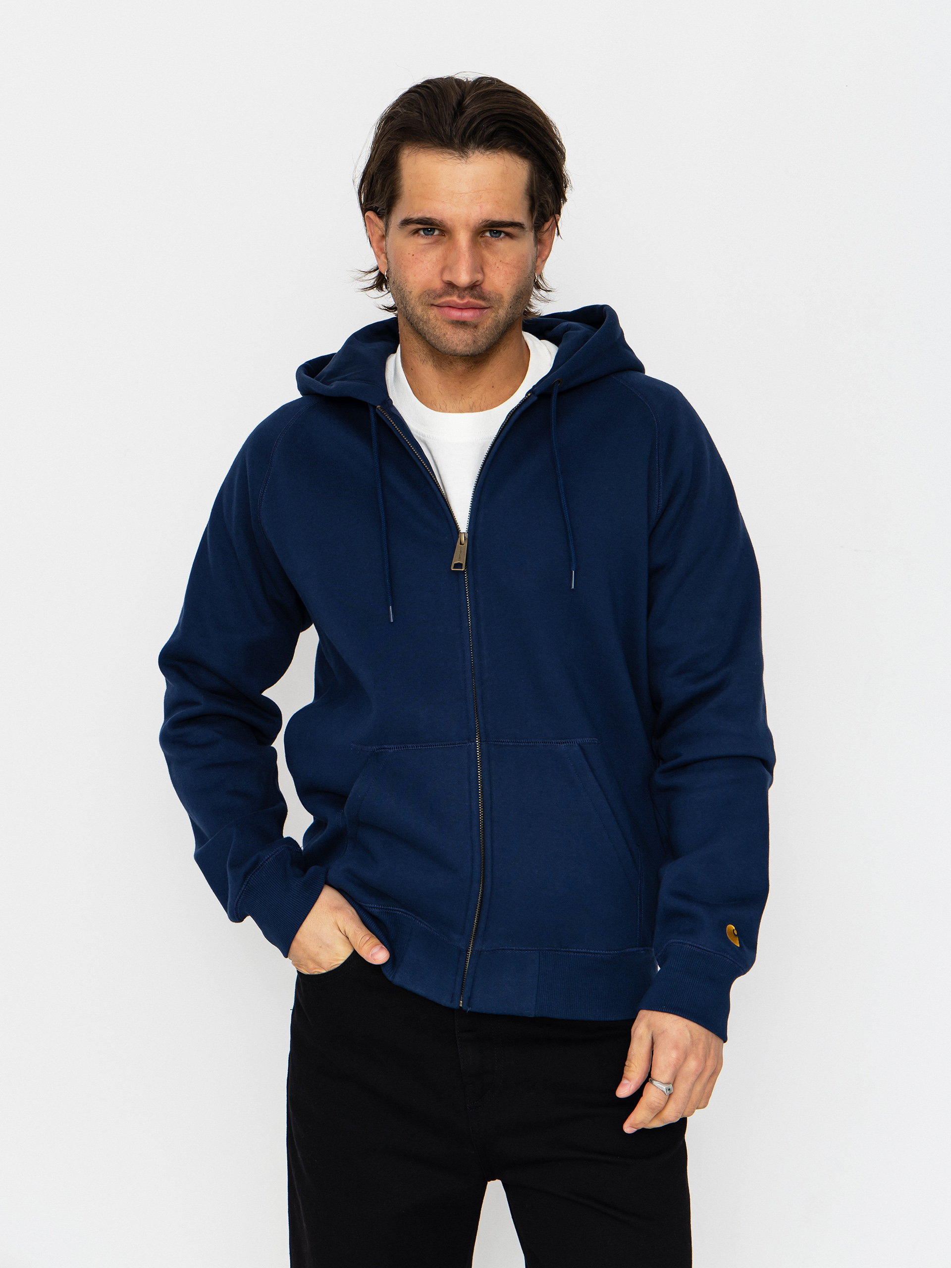 Mikina s kapucňou Carhartt WIP Chase ZHD (jupiter/gold)