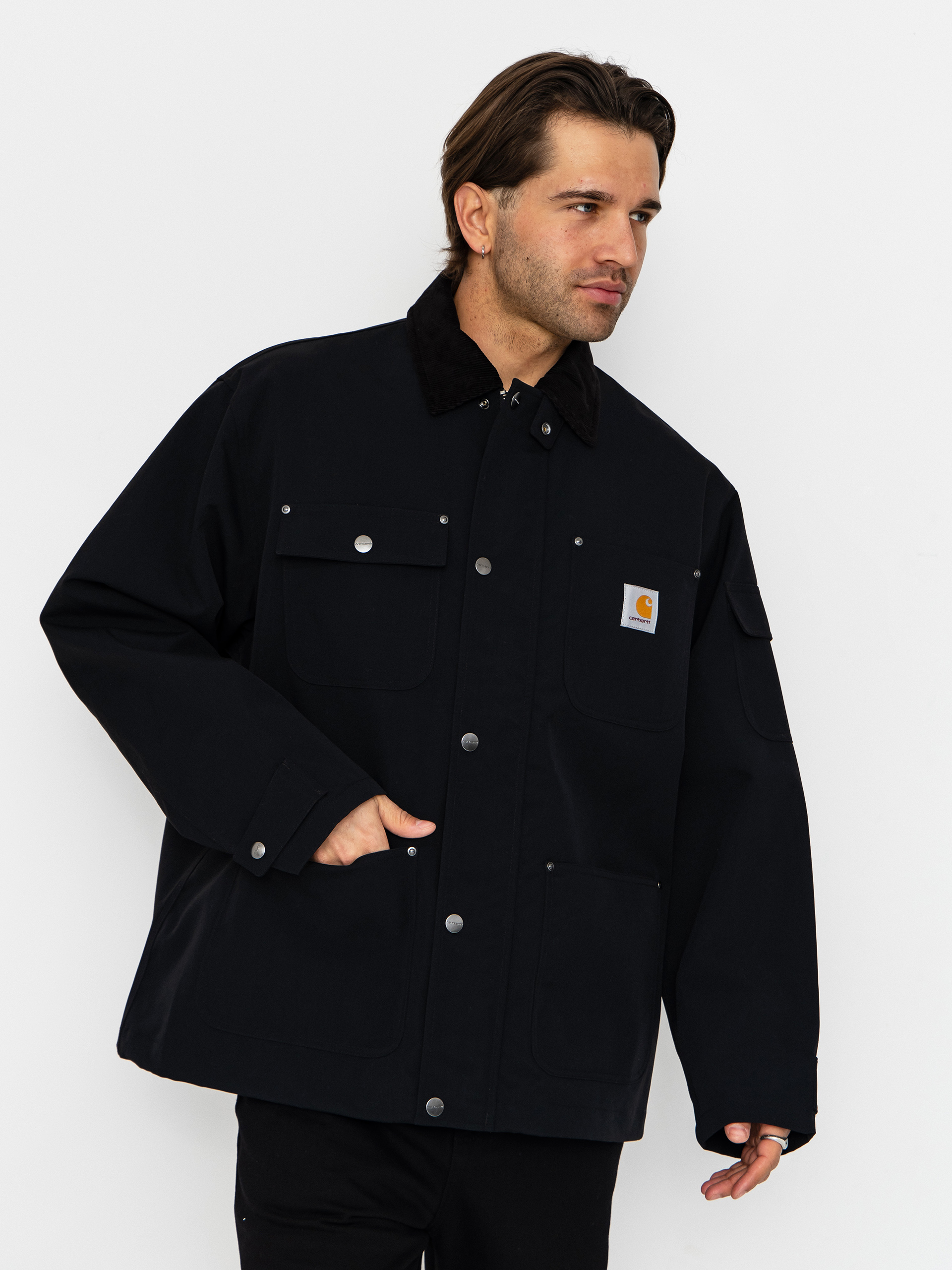 Bunda Carhartt WIP Clapton (black/black)