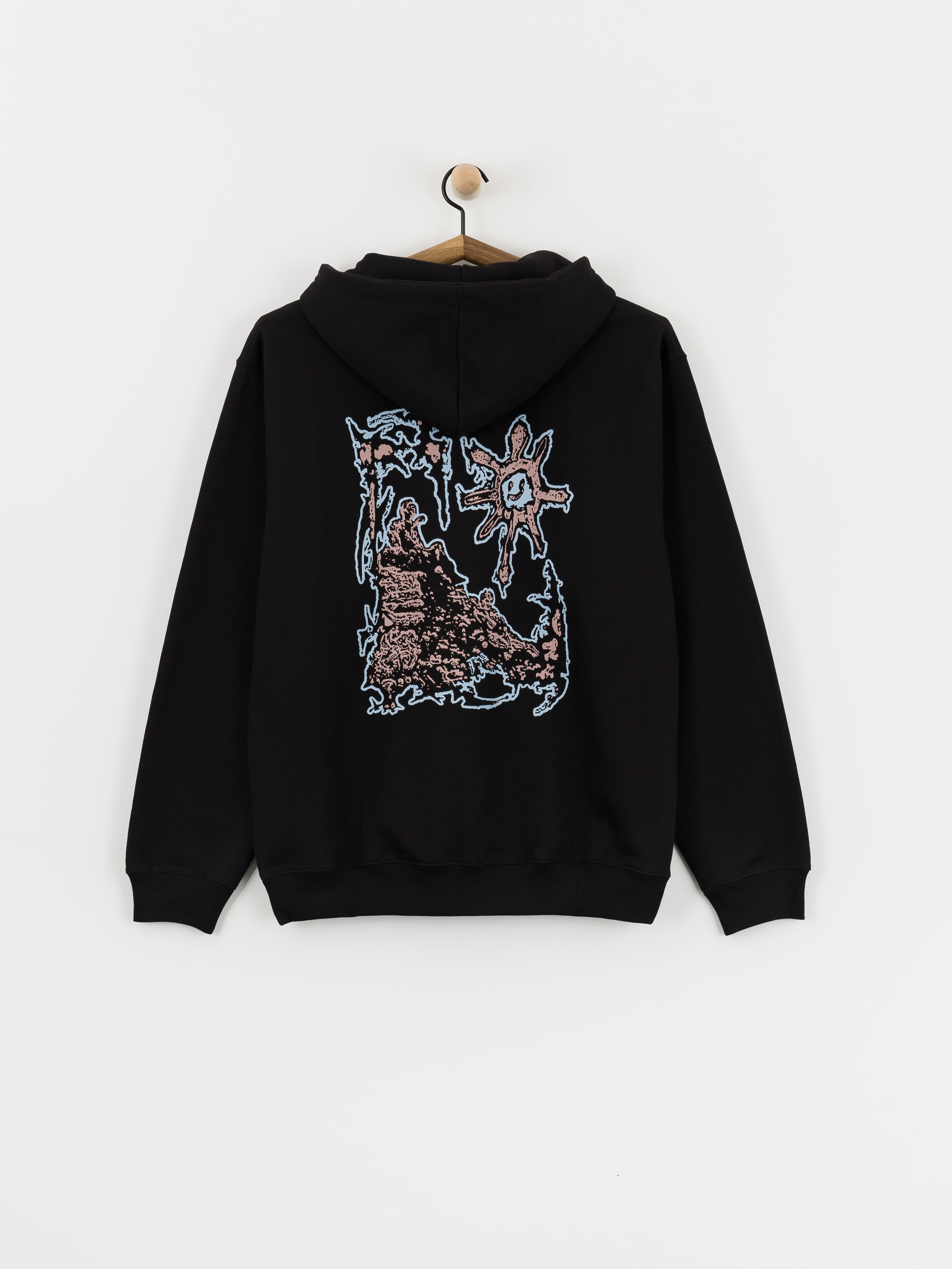 Mikina s kapucňou Polar Skate Dave Lovely Day HD (black)