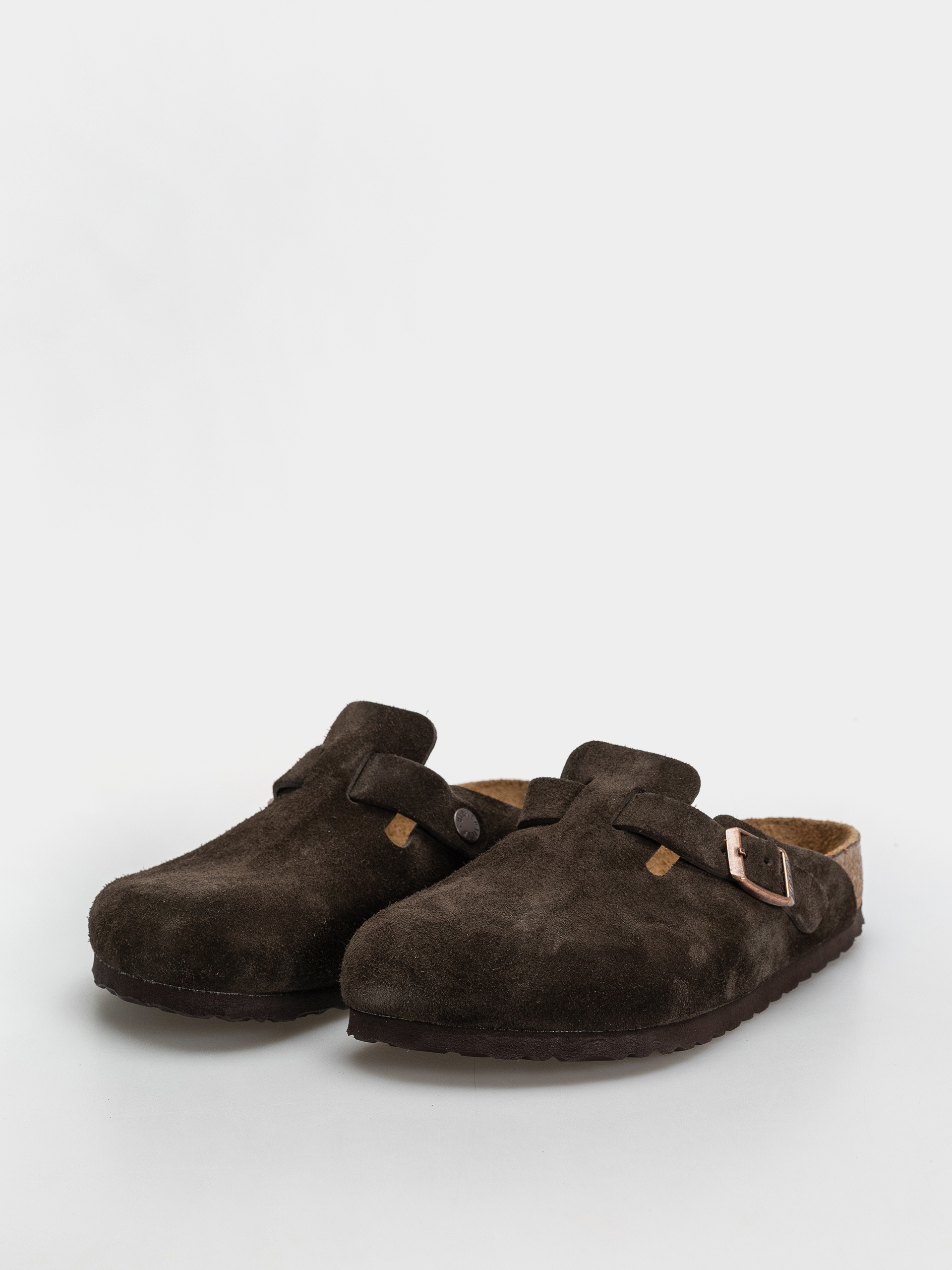 Šľapky Birkenstock Boston Suede Leather Regular (mocca)