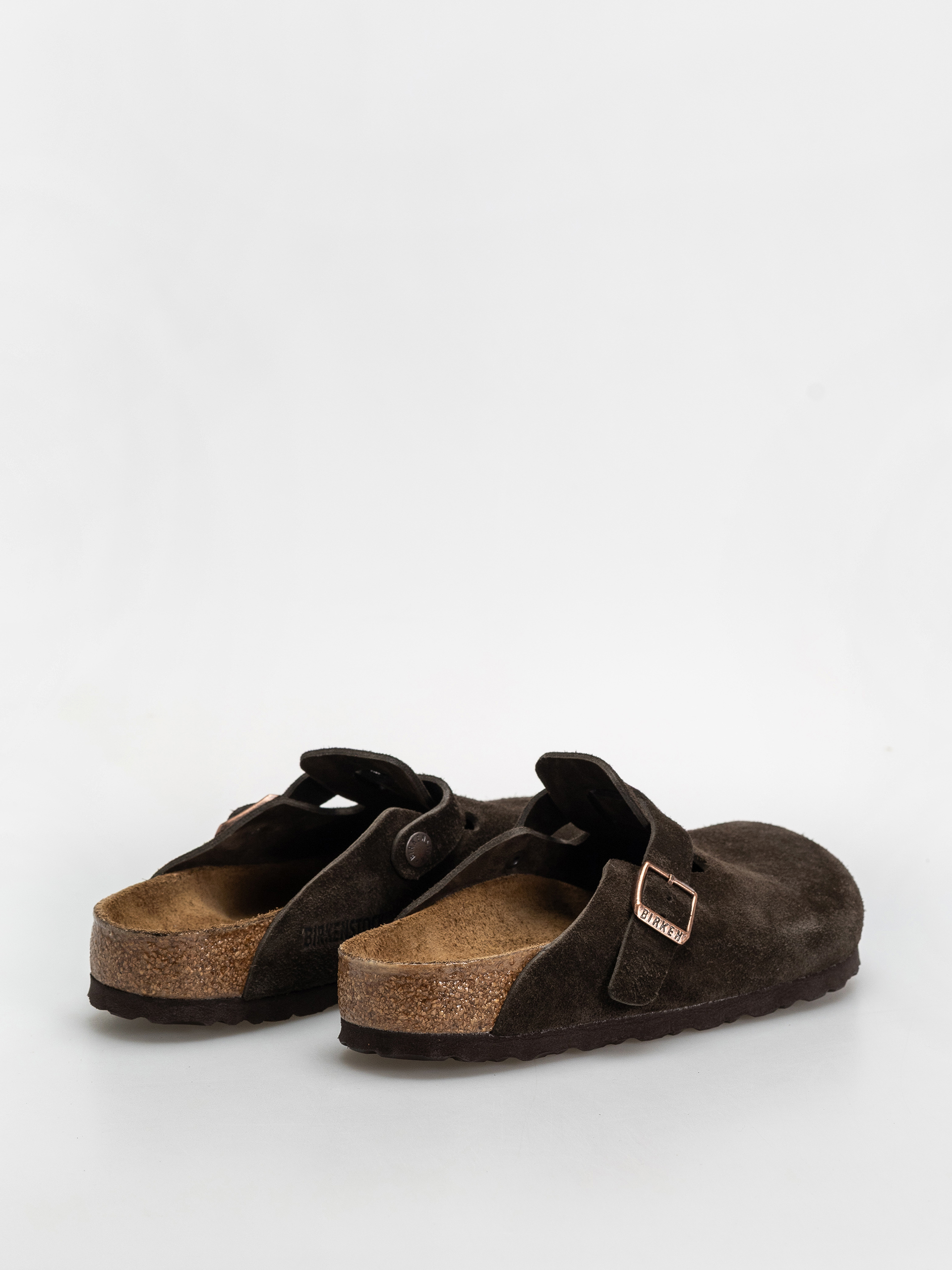Šľapky Birkenstock Boston Suede Leather Regular (mocca)