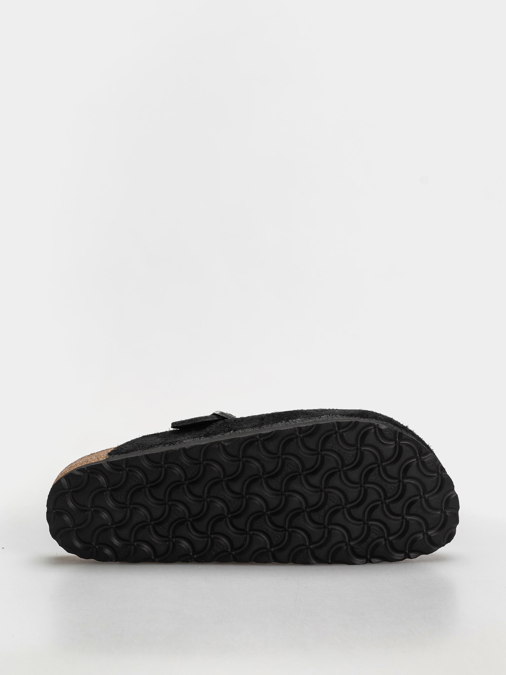 Šľapky Birkenstock Boston Suede Leather Narrow (black)
