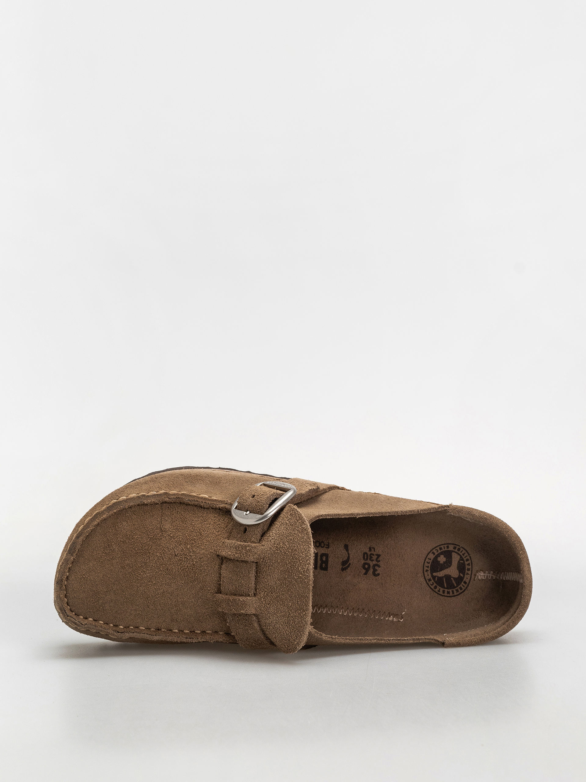 Šľapky Birkenstock Buckley Suede Leather Narrow Wmn (gray taupe)