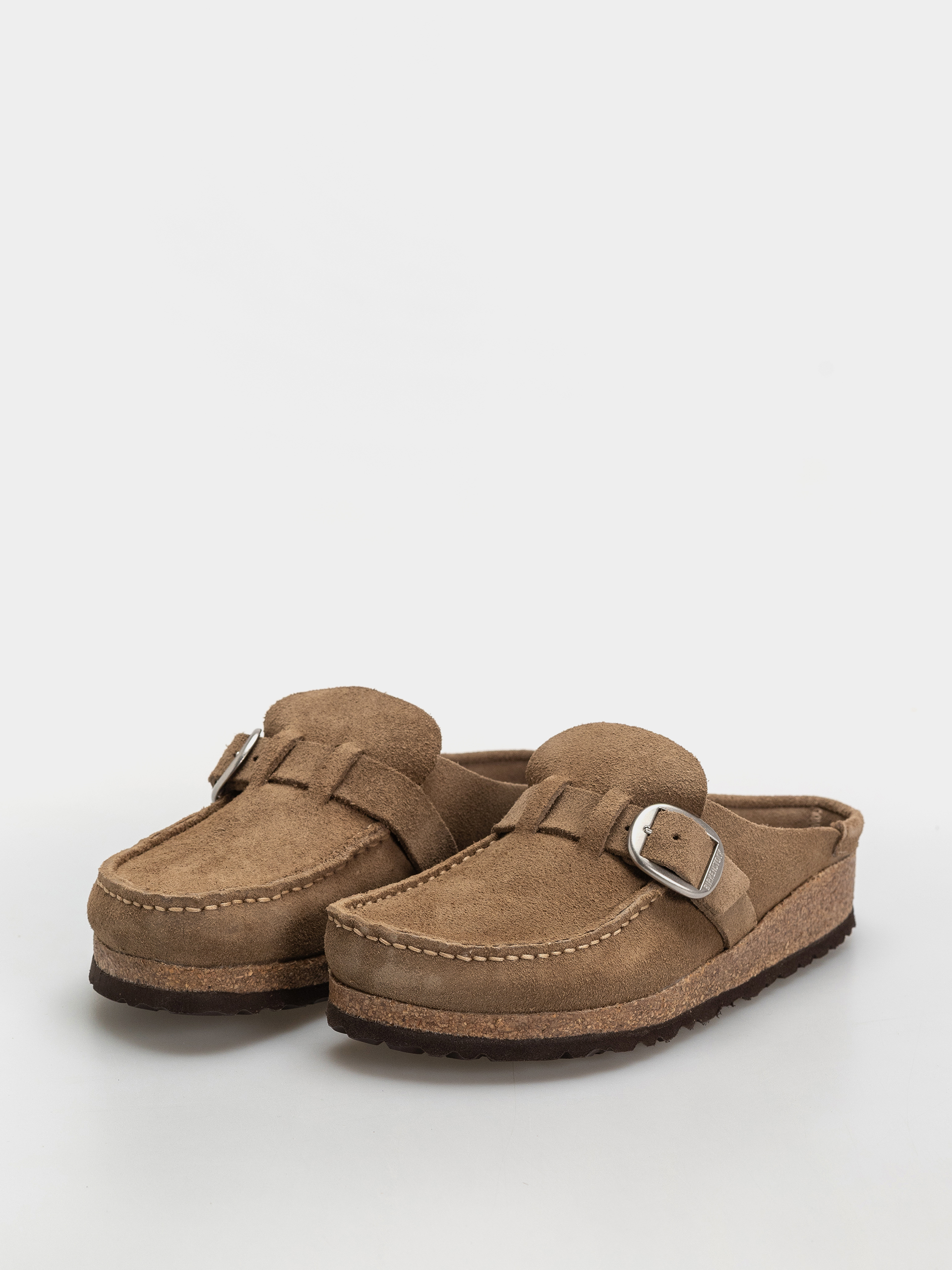 Šľapky Birkenstock Buckley Suede Leather Narrow Wmn (gray taupe)