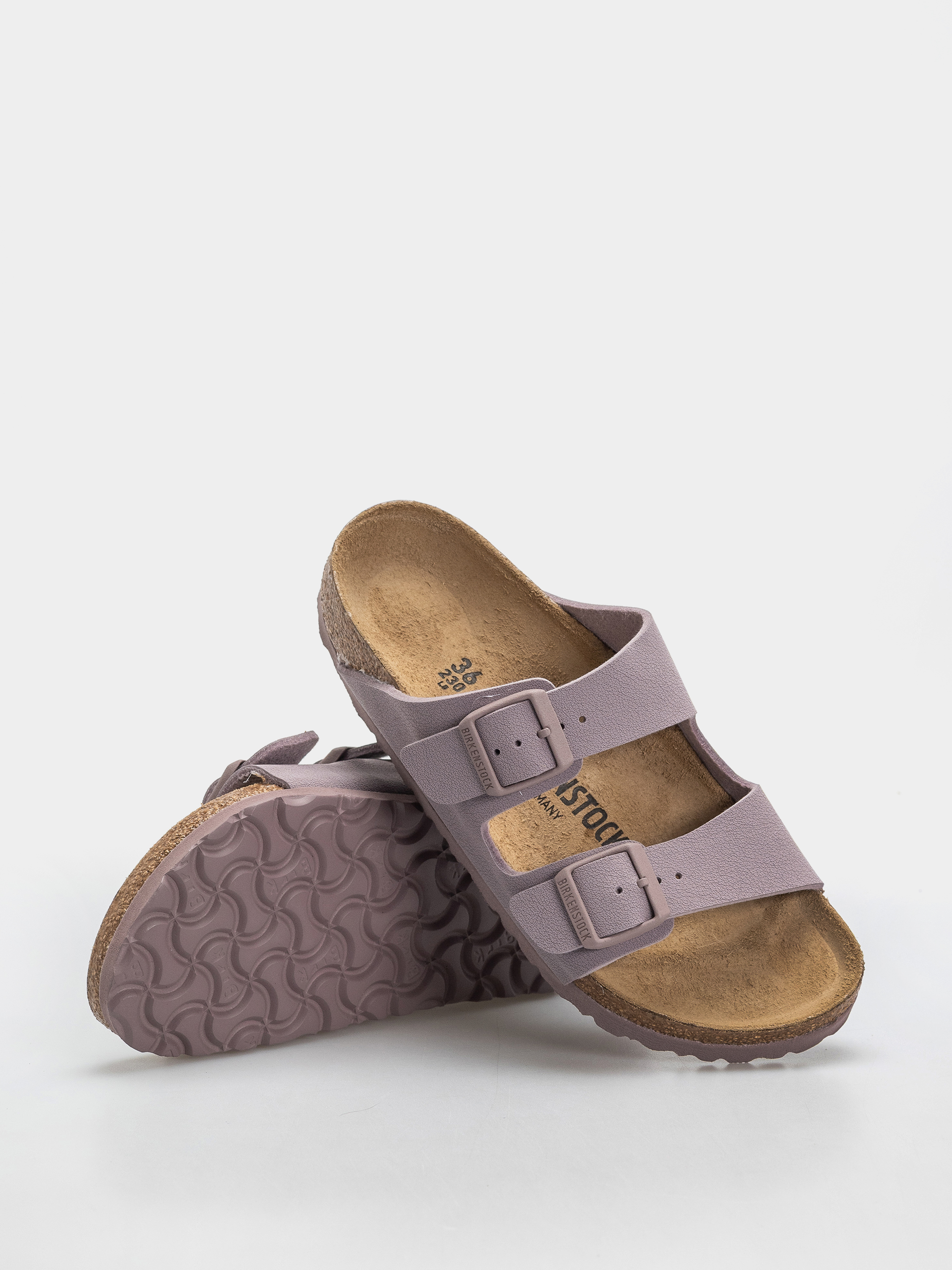 Šľapky Birkenstock Arizona Birkibuc Narrow (faded purple)
