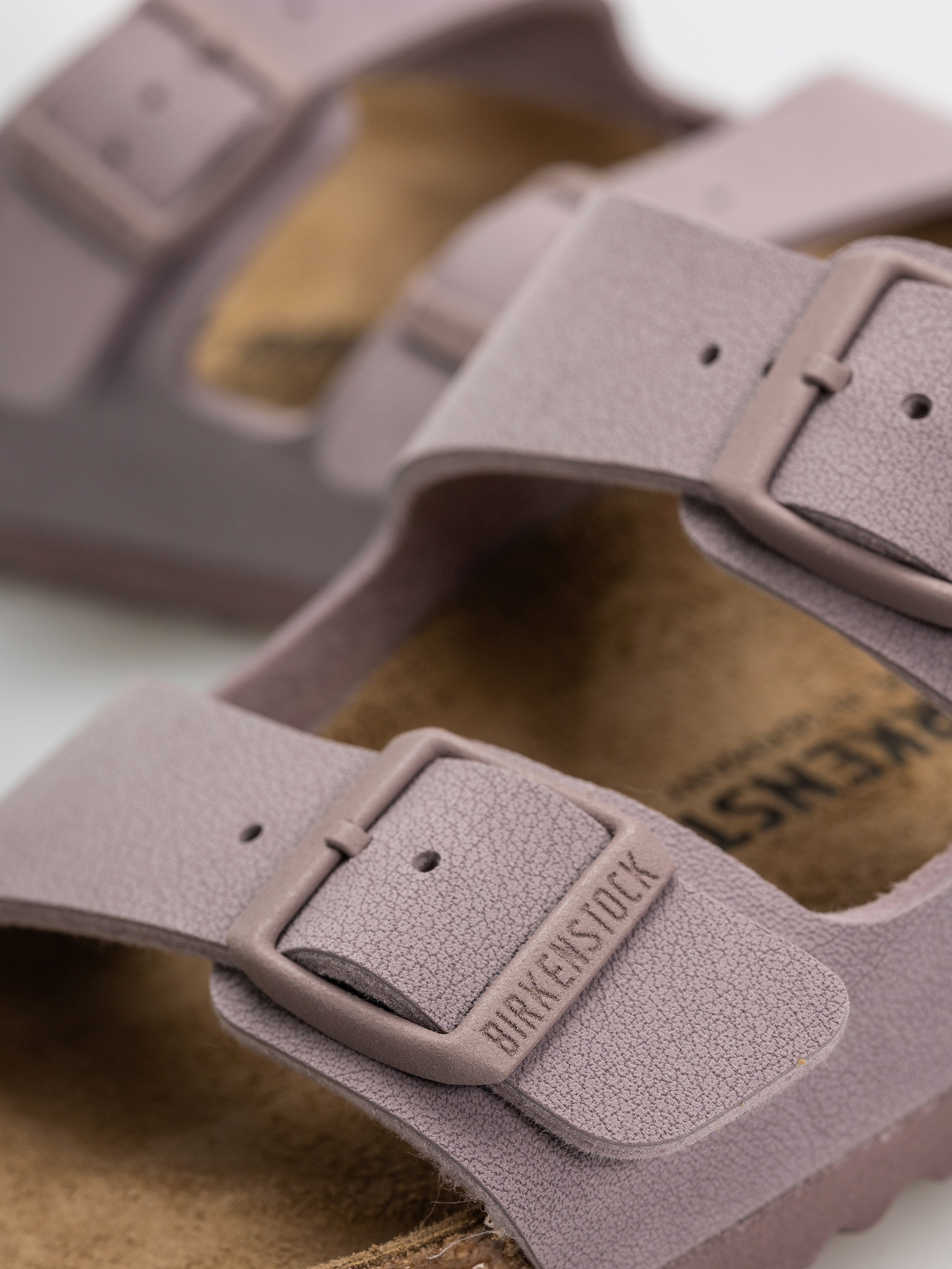 Šľapky Birkenstock Arizona Birkibuc Narrow (faded purple)