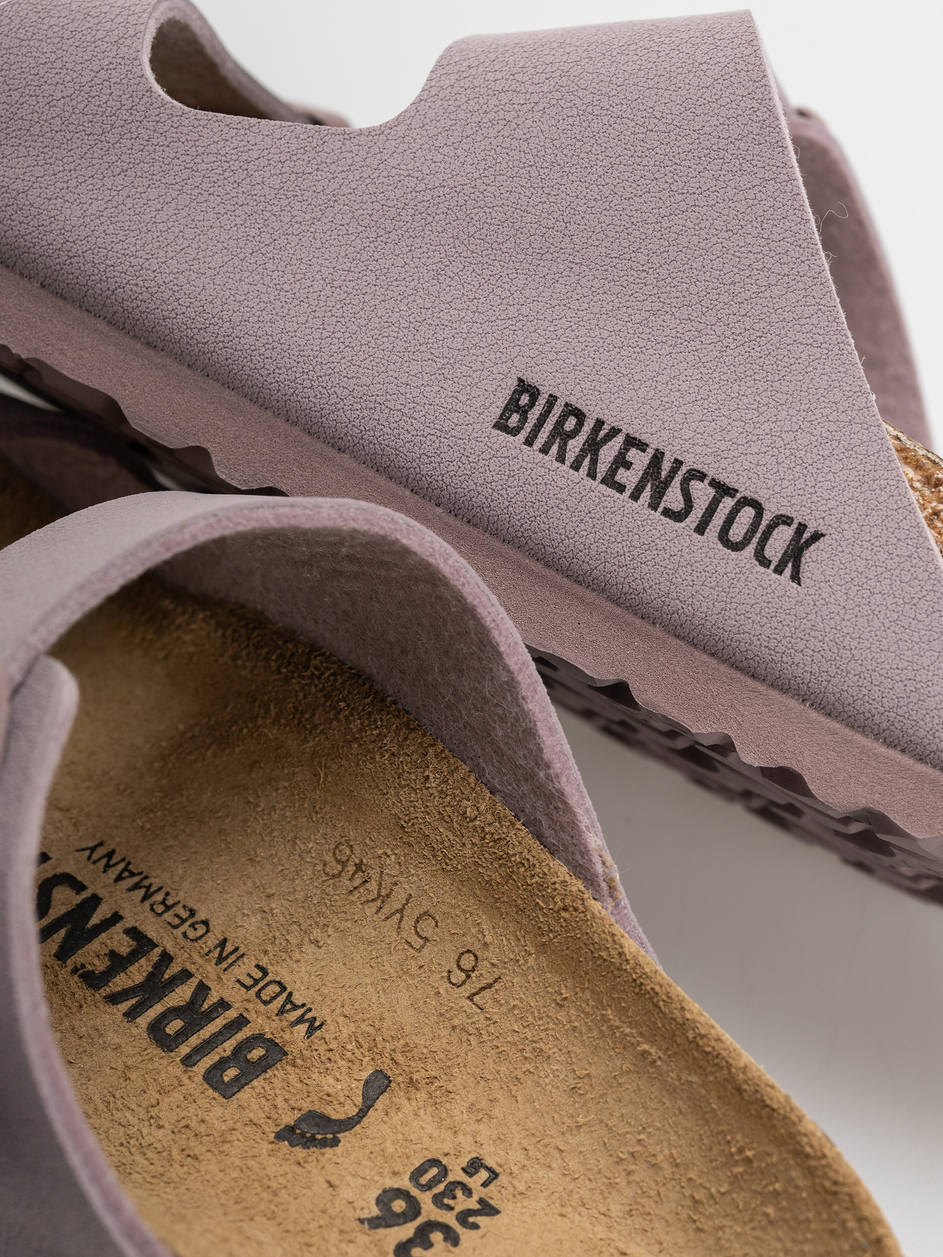 Šľapky Birkenstock Arizona Birkibuc Narrow (faded purple)