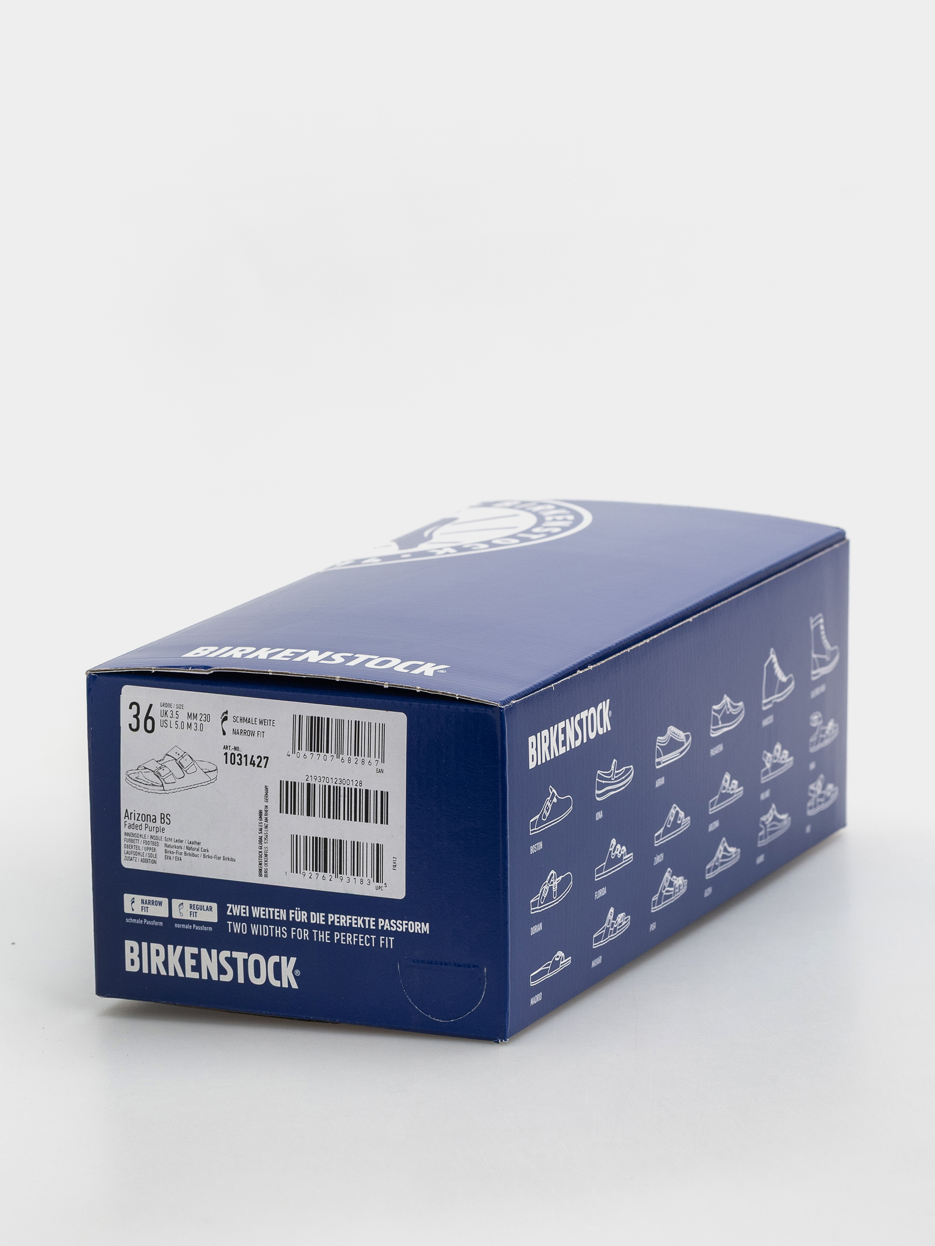 Šľapky Birkenstock Arizona Birkibuc Narrow (faded purple)