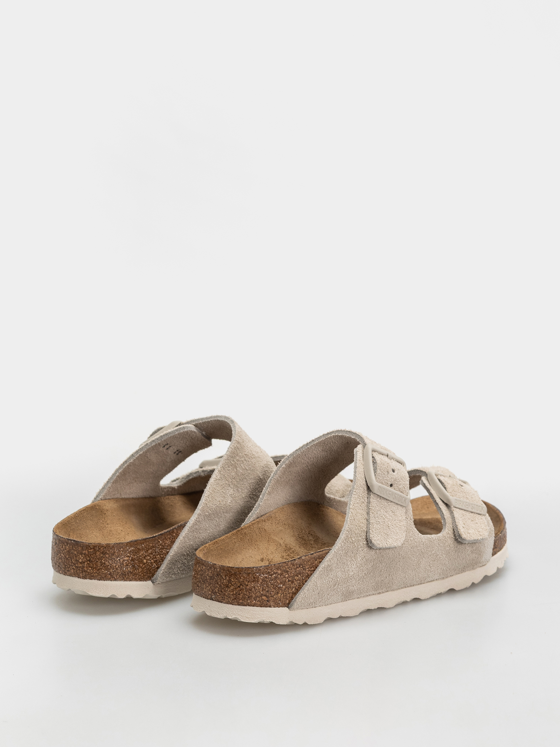 Šľapky Birkenstock Arizona Suede Leather Narrow (oyster)