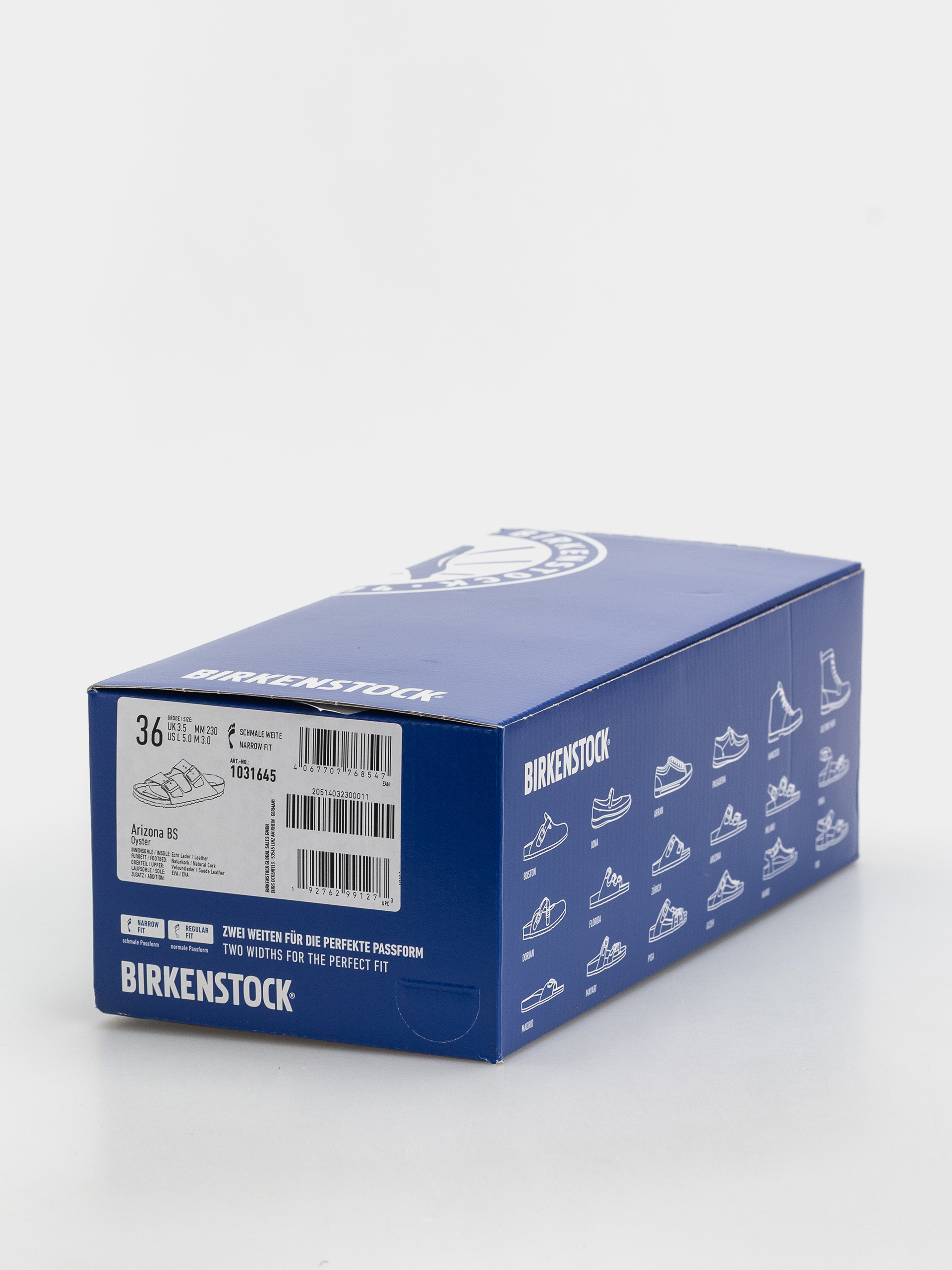 Šľapky Birkenstock Arizona Suede Leather Narrow (oyster)