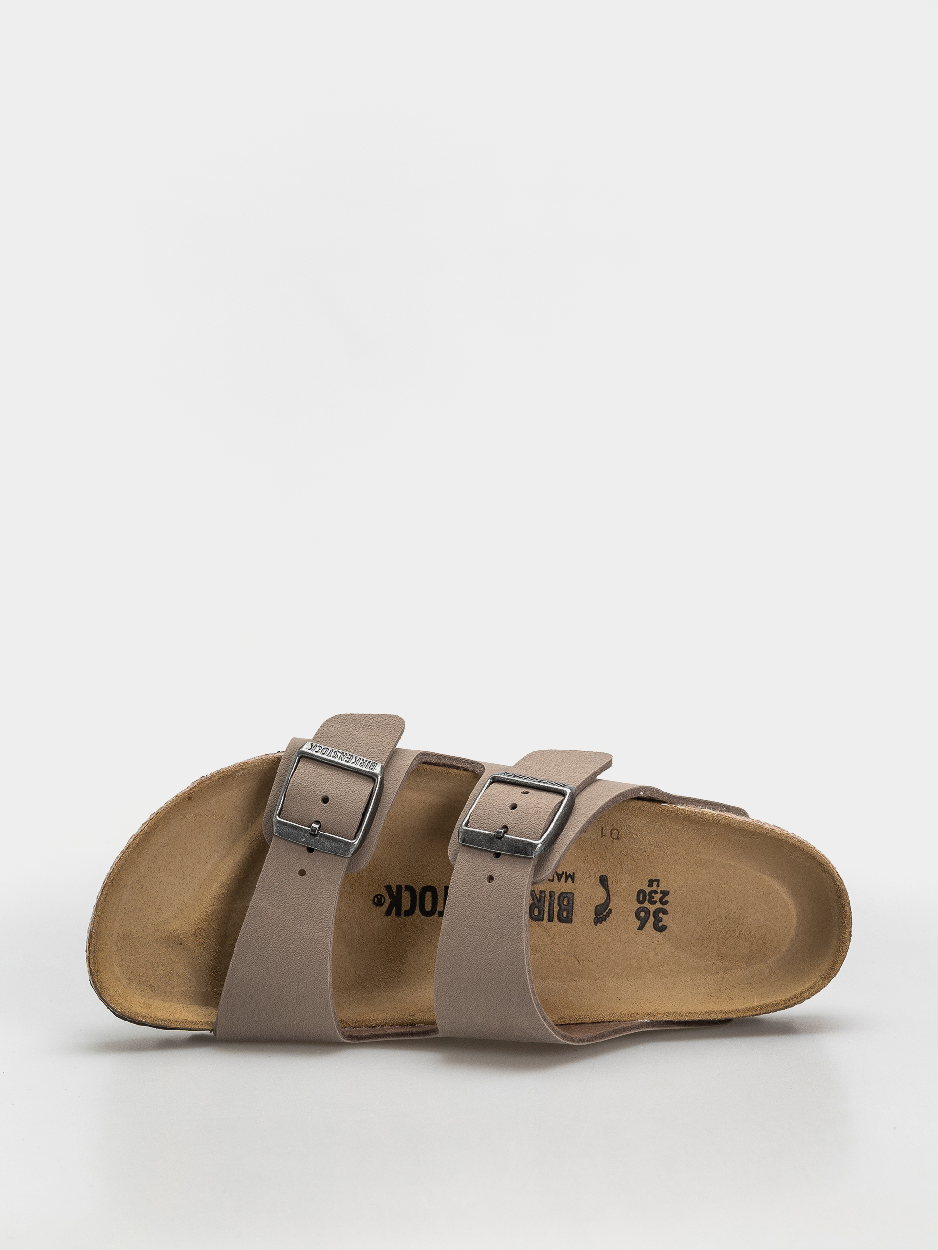 Šľapky Birkenstock Arizona Birkibuc Narrow (gray taupe)