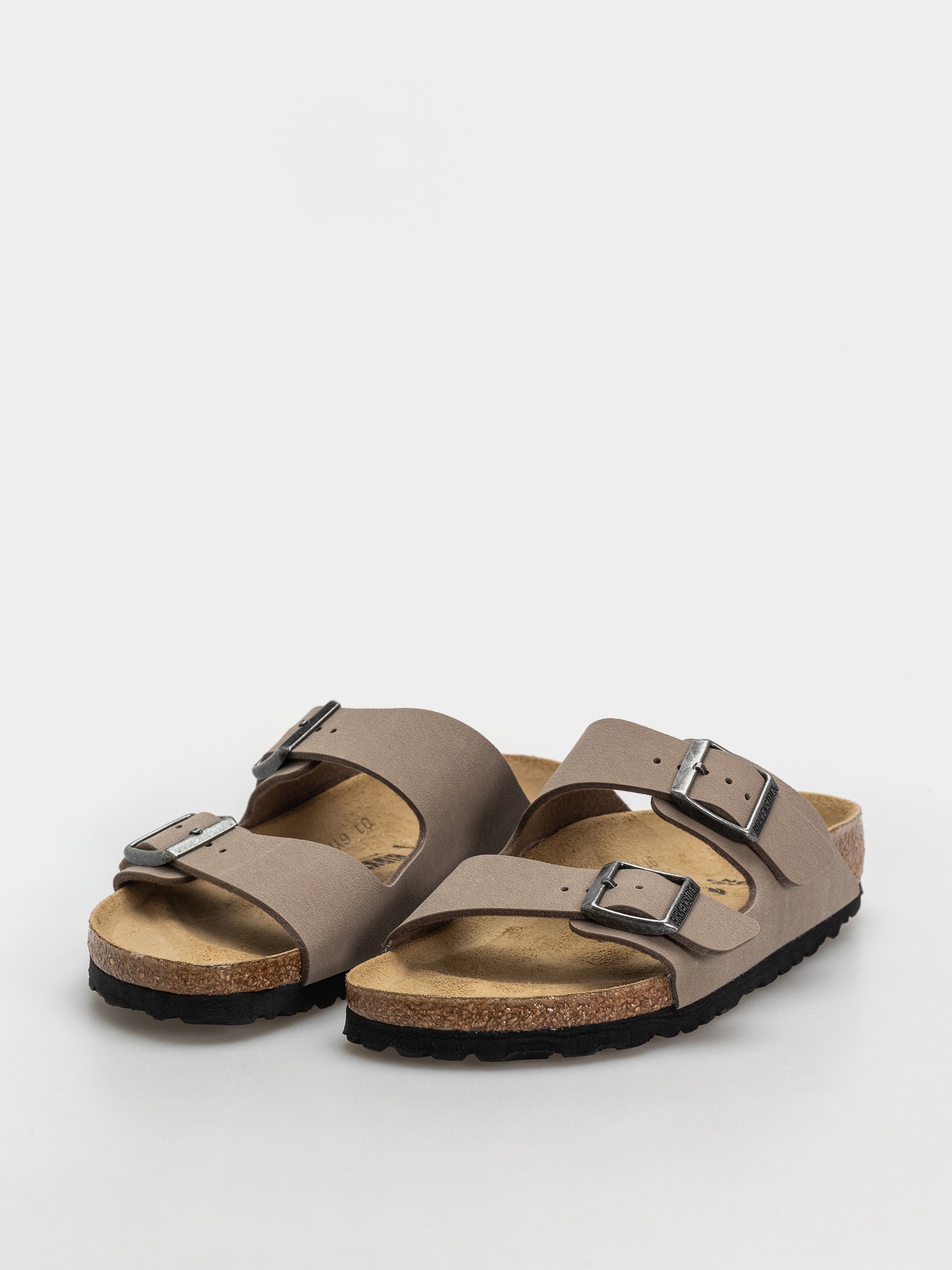 Šľapky Birkenstock Arizona Birkibuc Narrow (gray taupe)