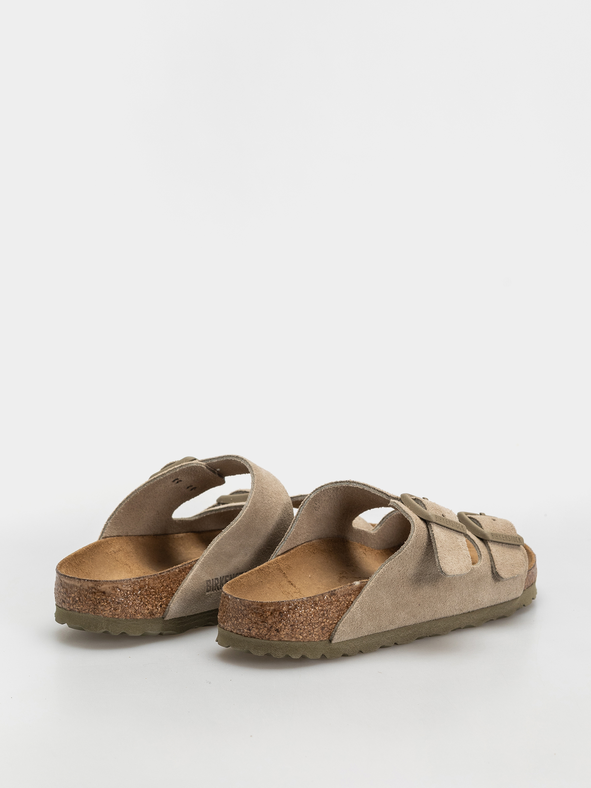 Šľapky Birkenstock Arizona Suede Leather Narrow (faded khaki)