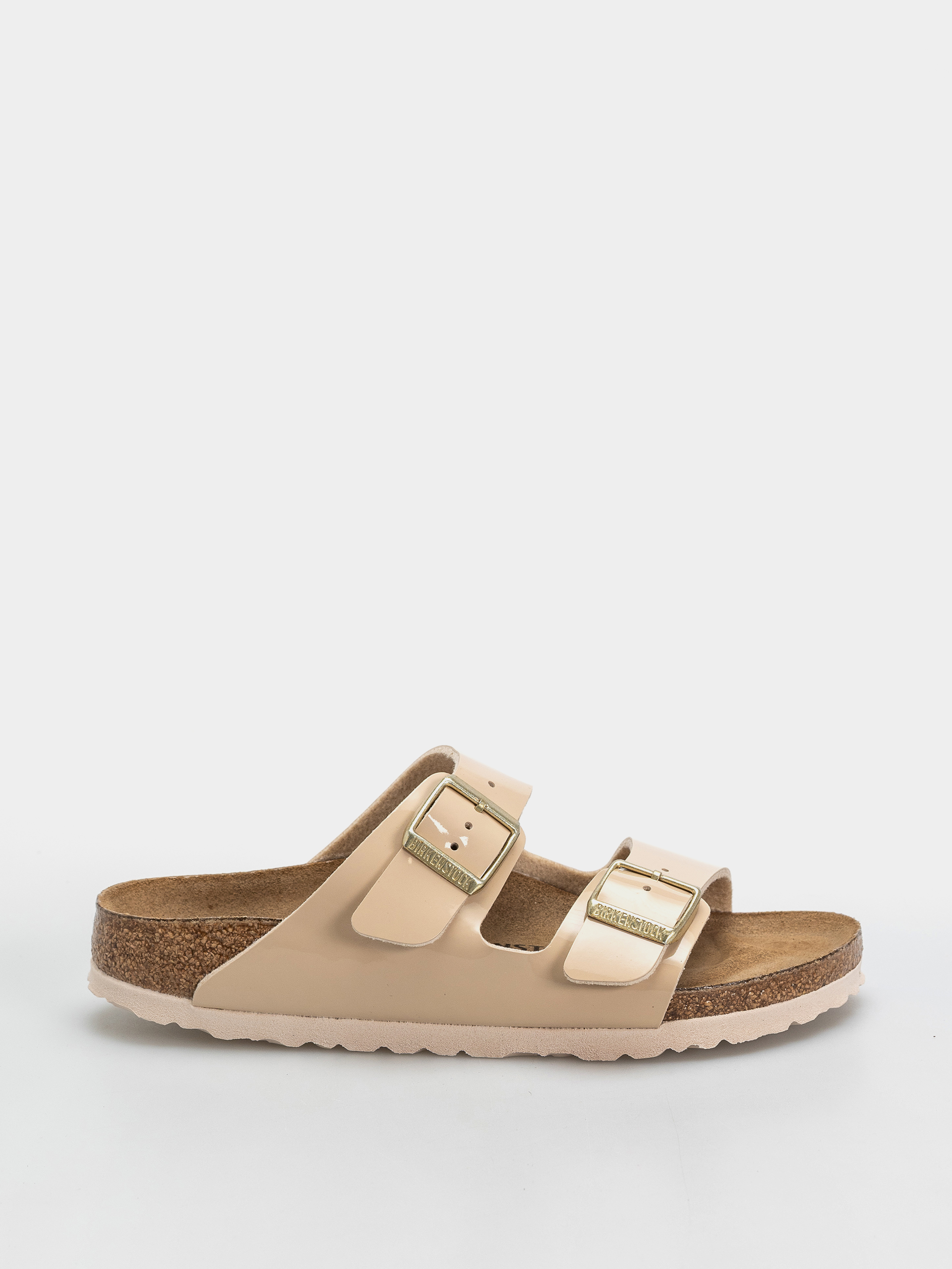 Šľapky Birkenstock Arizona Birko Flor Patent Narrow Wmn (sand)
