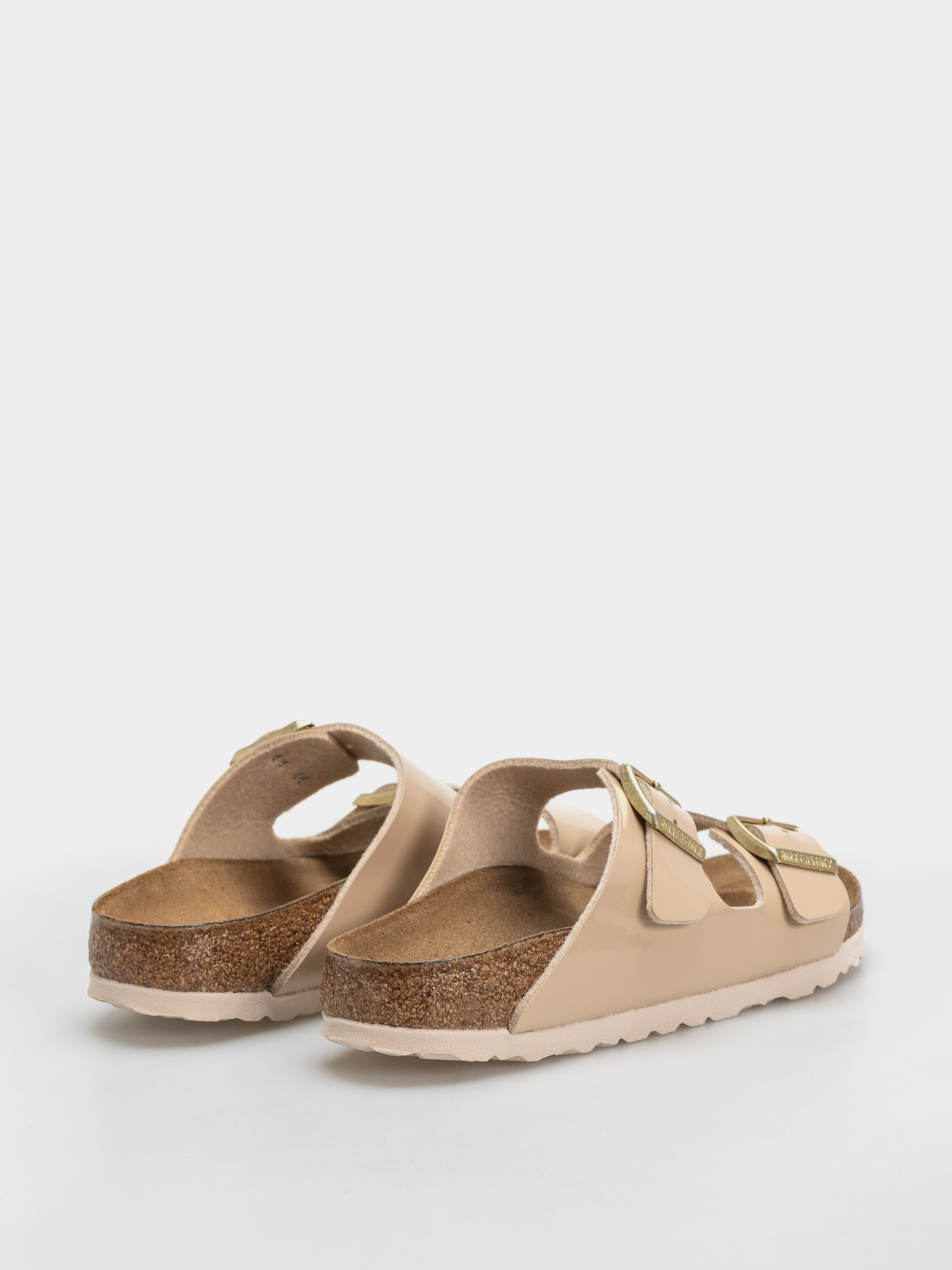 Šľapky Birkenstock Arizona Birko Flor Patent Narrow Wmn (sand)