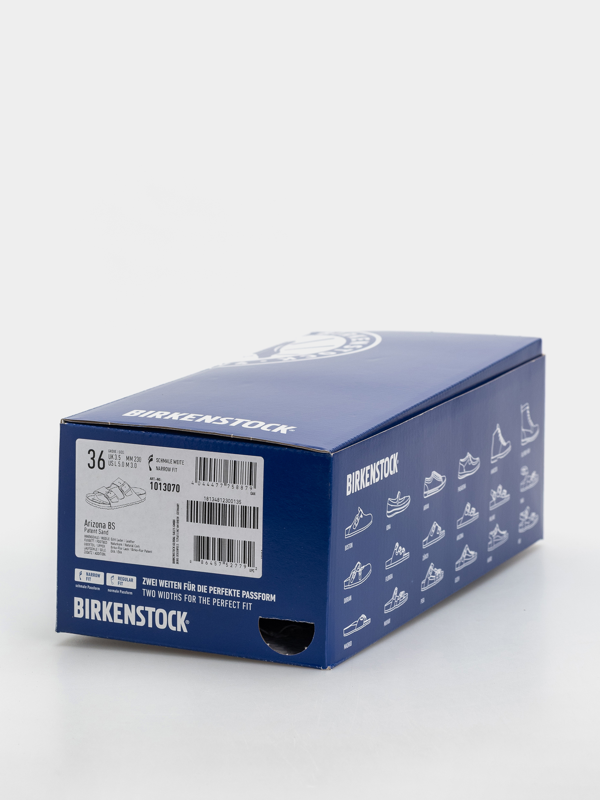 Šľapky Birkenstock Arizona Birko Flor Patent Narrow Wmn (sand)