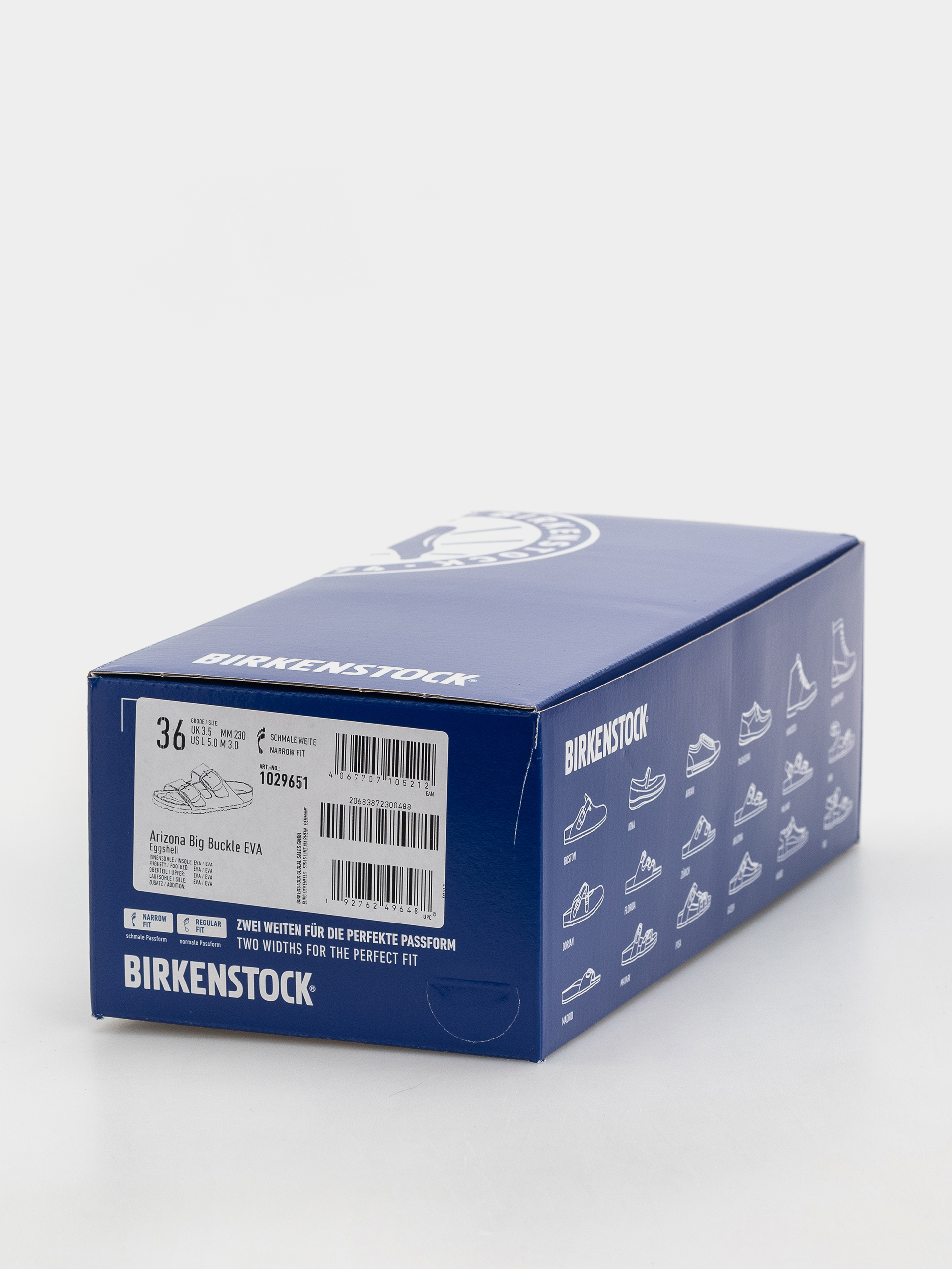 Šľapky Birkenstock Arizona Big Buckle EVA Narrow Wmn (eggshell)