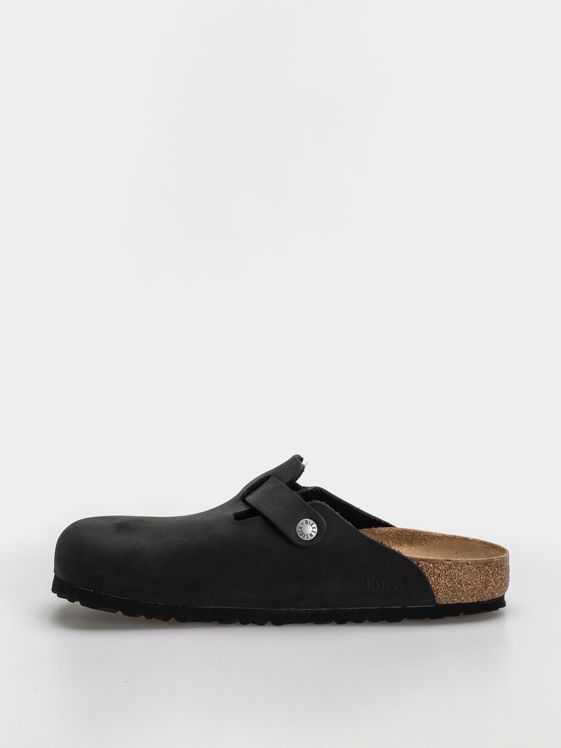 Šľapky Birkenstock Boston Oiled Leather Regular (black)