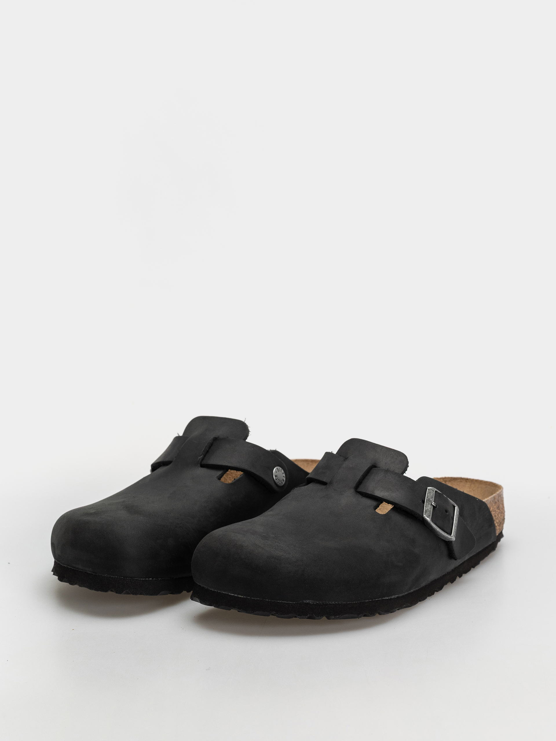 Šľapky Birkenstock Boston Oiled Leather Regular (black)